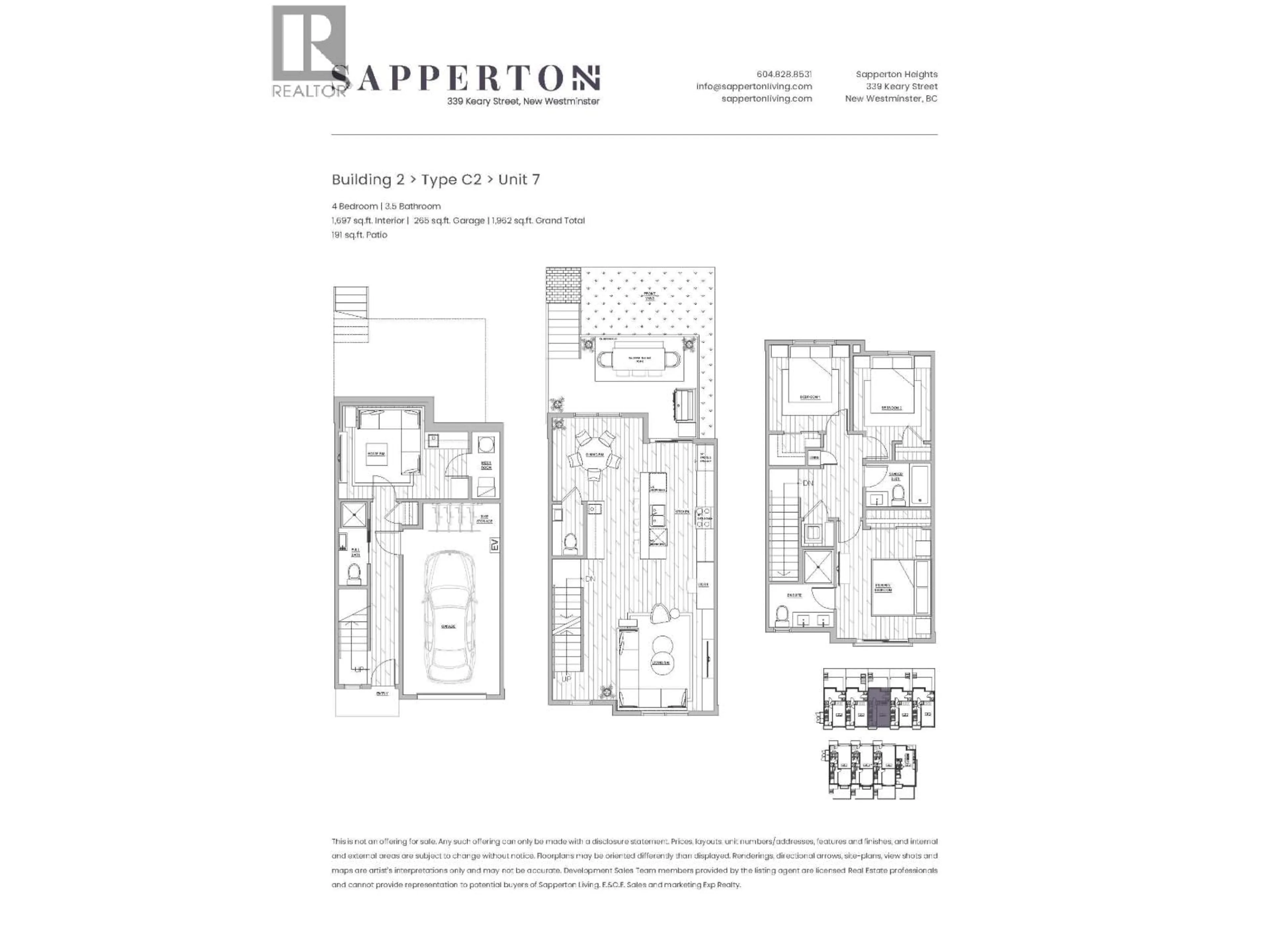 Floor plan for 7 - 339 KEARY STREET, New Westminster British Columbia V3L3L2