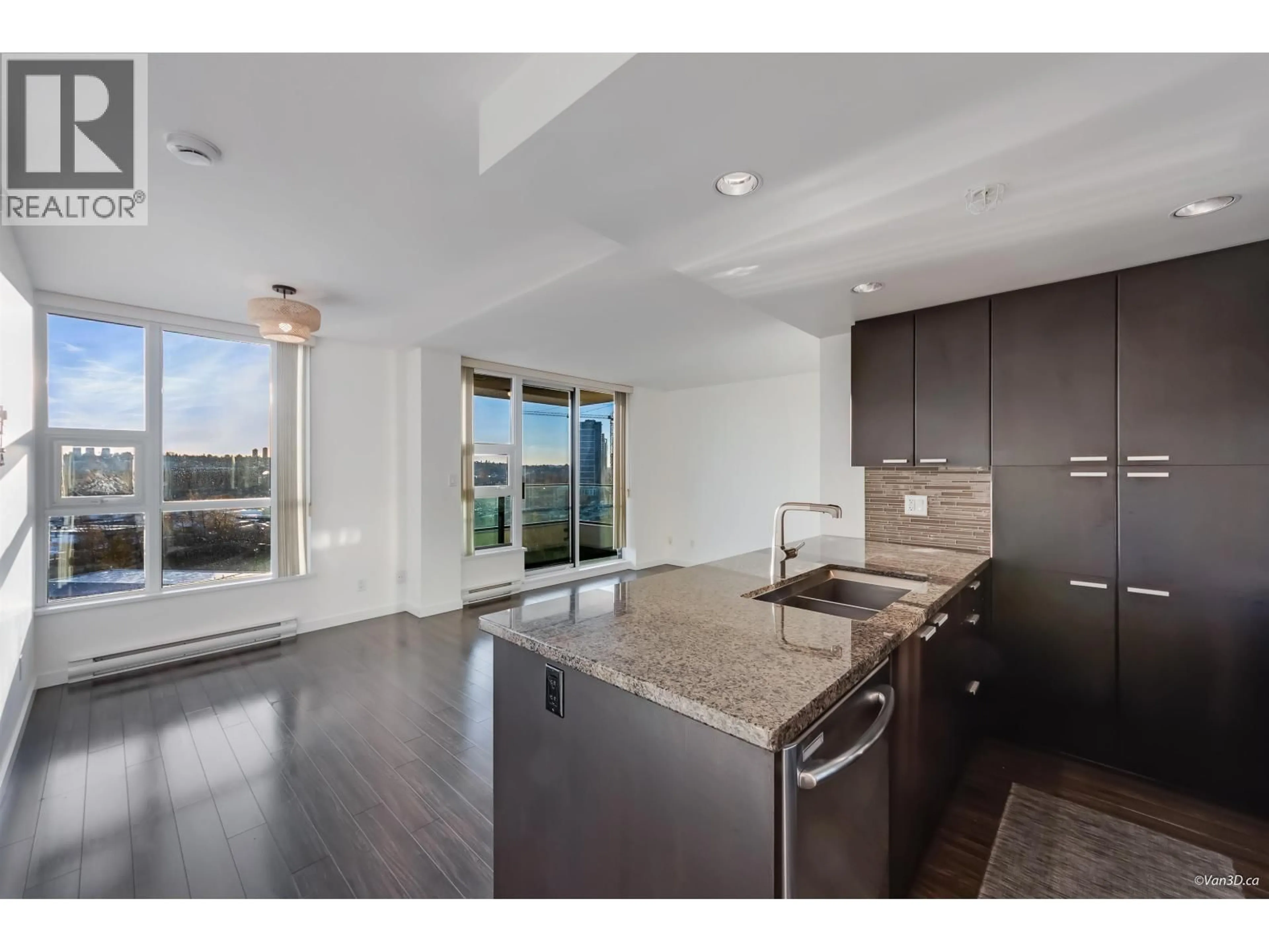 Open concept kitchen, unknown for 1002 - 2232 DOUGLAS ROAD, Burnaby British Columbia V5C0G9