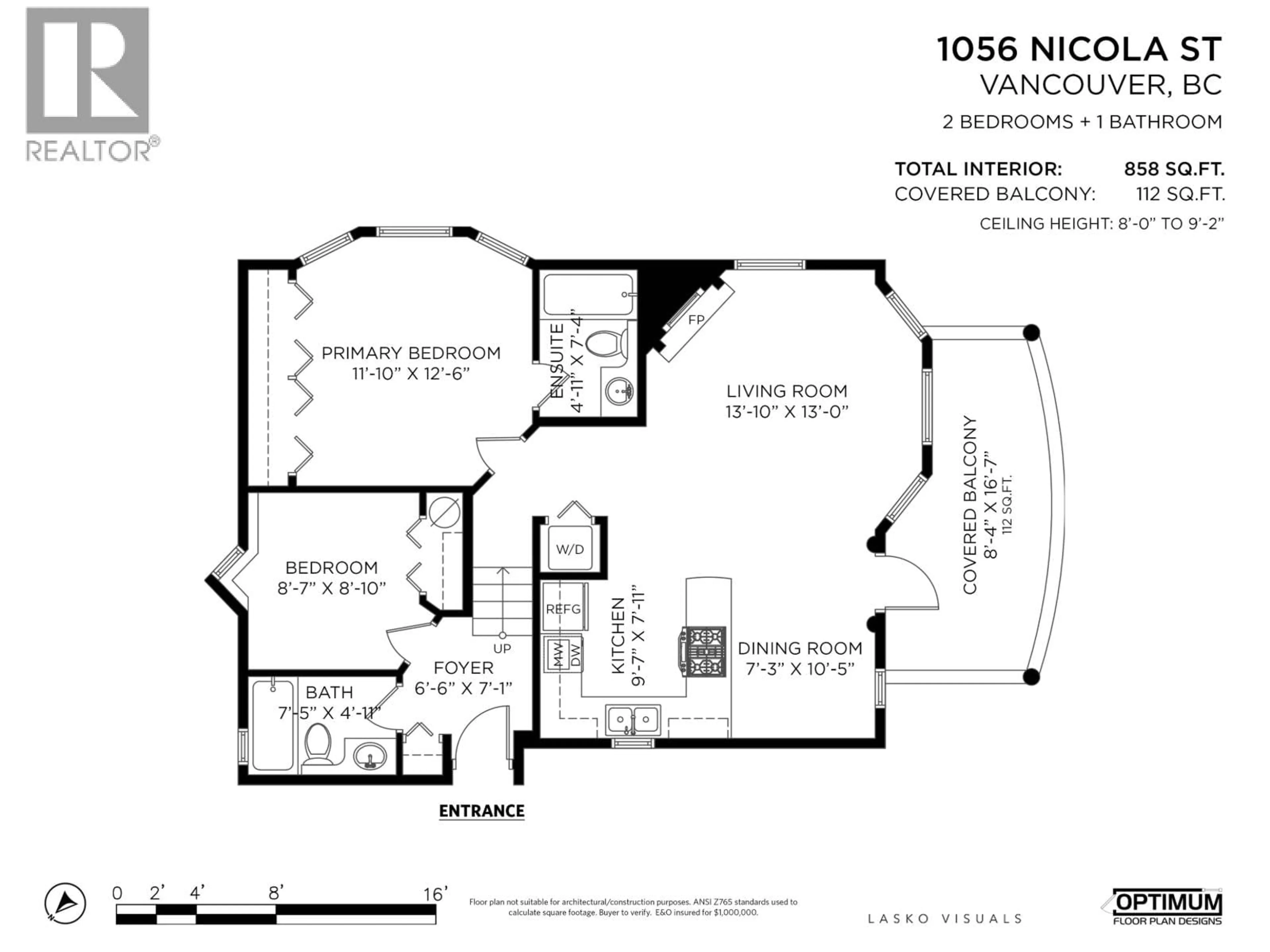 Floor plan for 1056 NICOLA STREET, Vancouver British Columbia V6G2C9