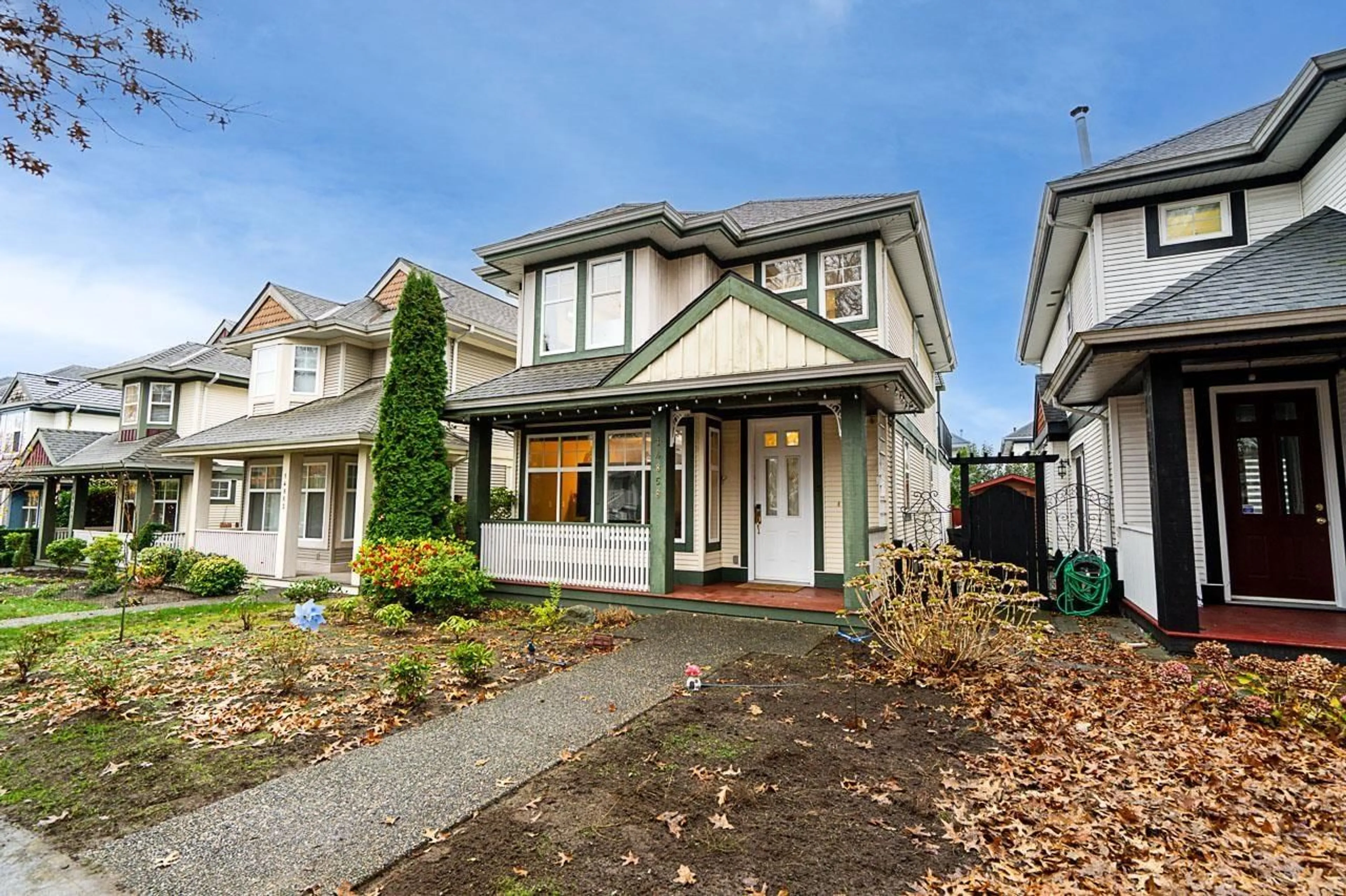 Home with vinyl exterior material, street for 14858 58 AVENUE, Surrey British Columbia V3S8W4