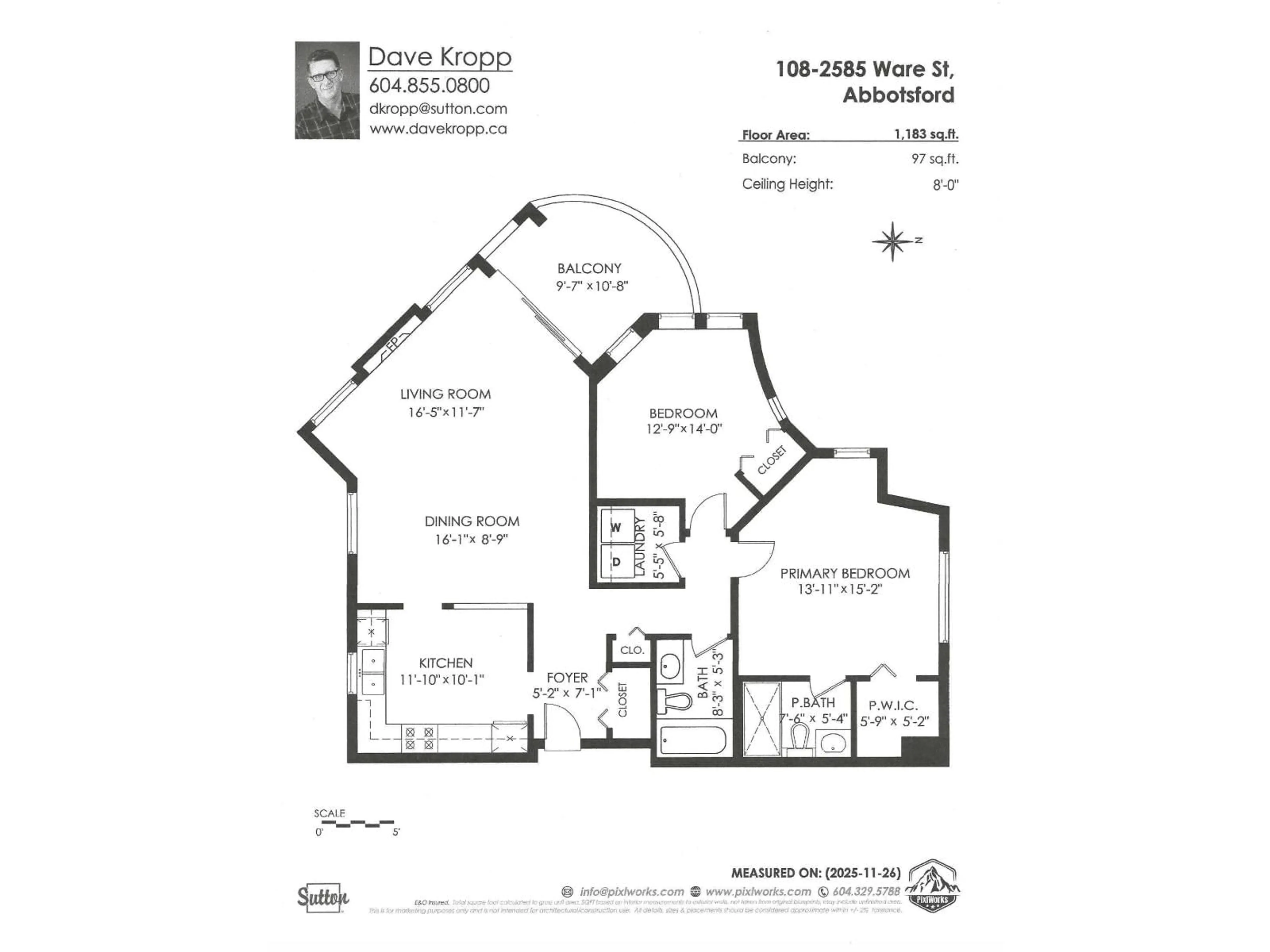 Floor plan for 108 - 2585 WARE STREET, Abbotsford British Columbia V2S3E2