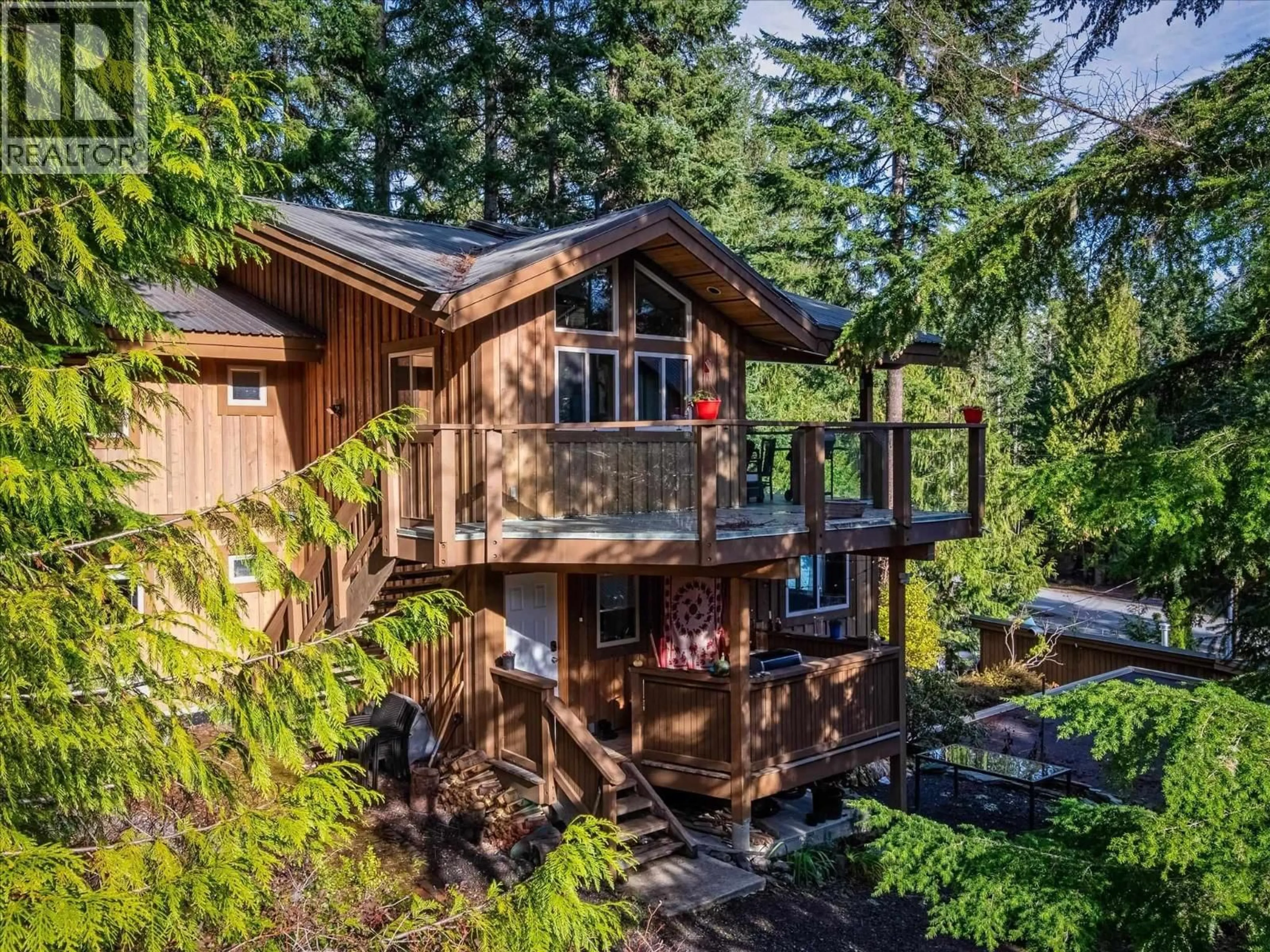 A pic from outside/outdoor area/front of a property/back of a property/a pic from drone, forest/trees view for 8349 NEEDLES DRIVE, Whistler British Columbia V8E0G1