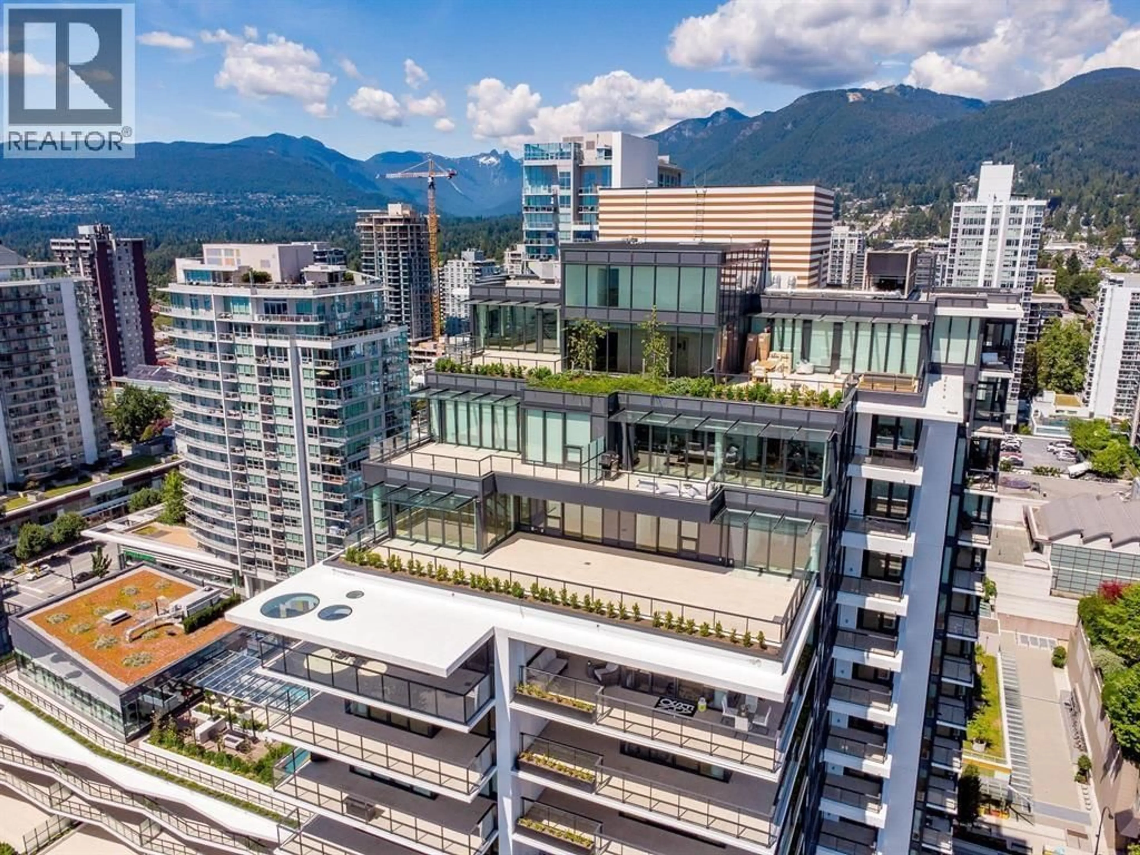 A pic from outside/outdoor area/front of a property/back of a property/a pic from drone, city buildings view from balcony for 1602 - 135 13TH STREET, North Vancouver British Columbia V7L0J8