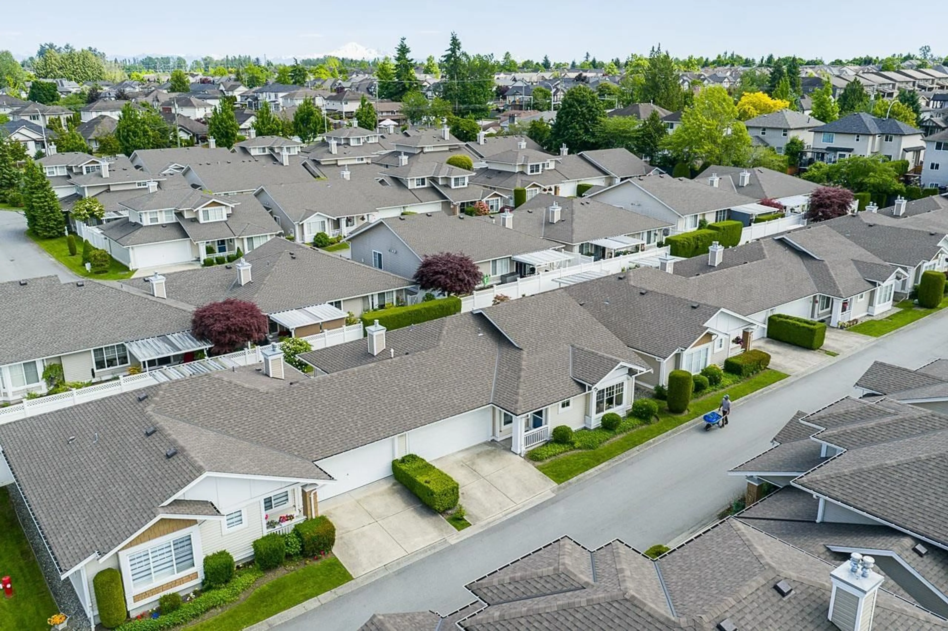 A pic from outside/outdoor area/front of a property/back of a property/a pic from drone, street for 23 - 6885 184 STREET, Surrey British Columbia V3S9G1