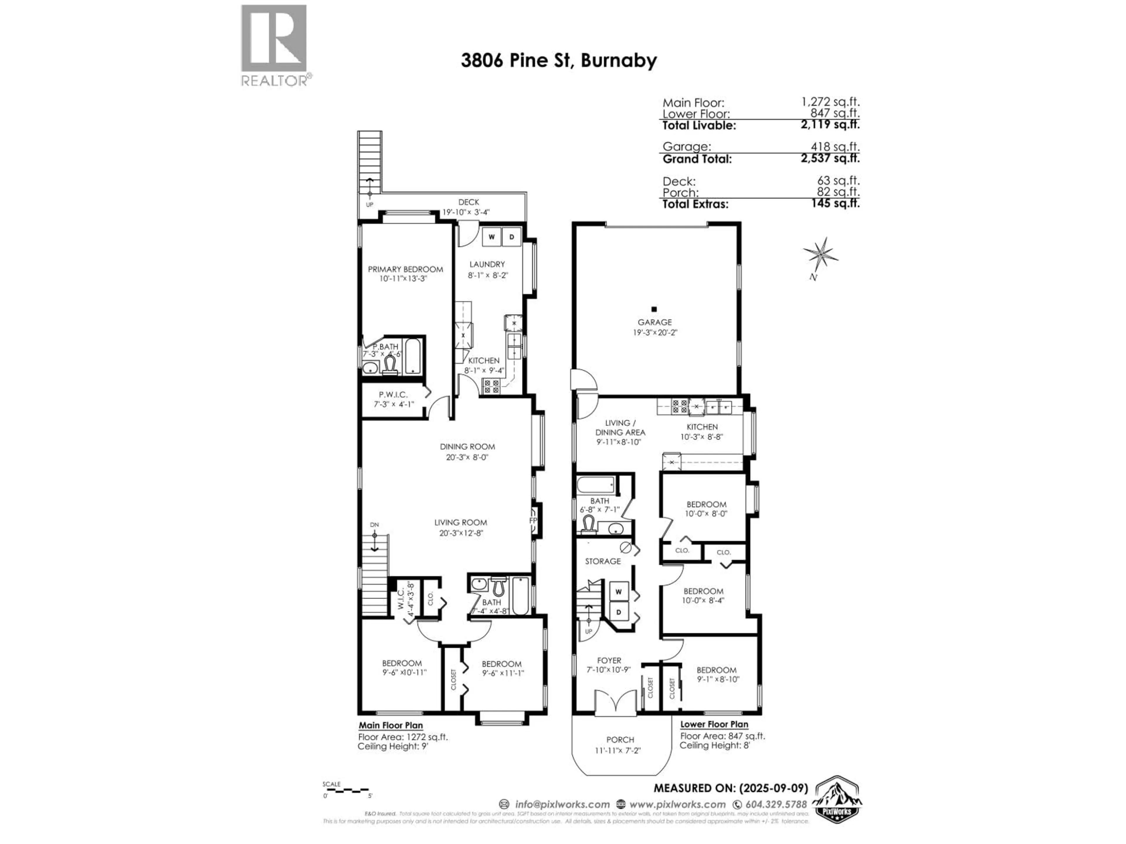 Floor plan for 3806 PINE STREET, Burnaby British Columbia V5G1Z2