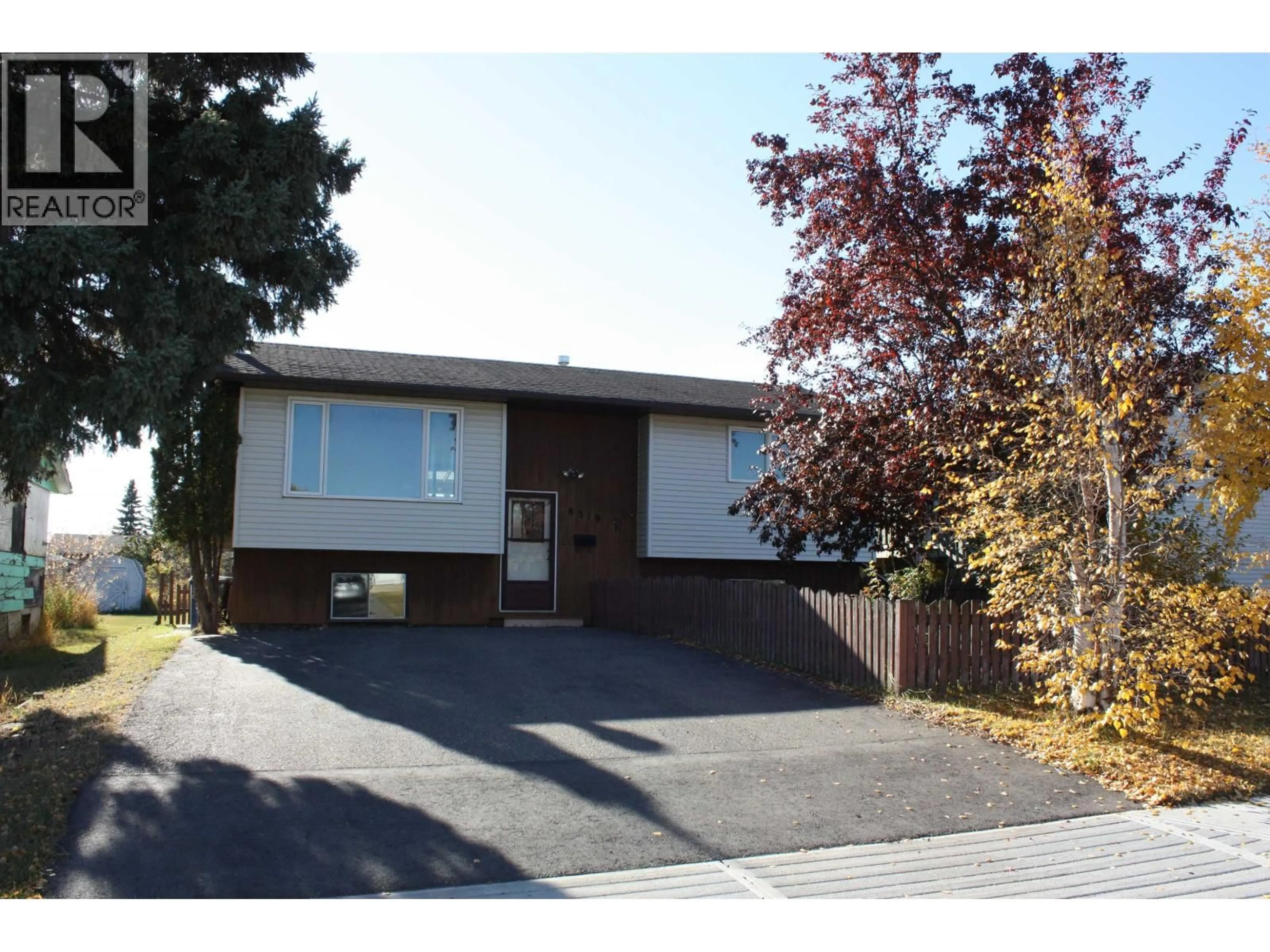 Home with vinyl exterior material, street for 8519 95 AVENUE, Fort St. John British Columbia V1J1H3