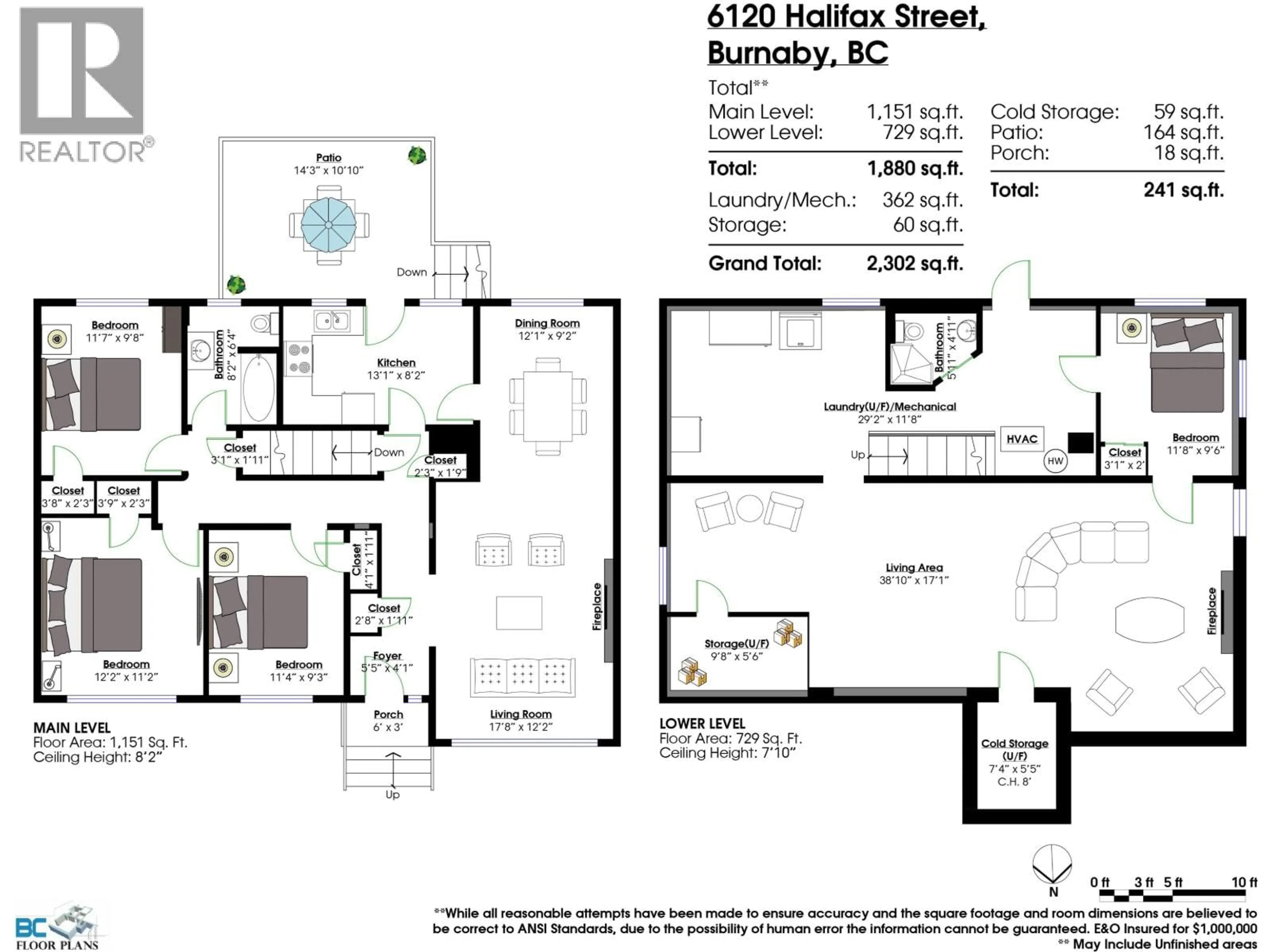 Floor plan for 6120 HALIFAX STREET, Burnaby British Columbia V5B2P6