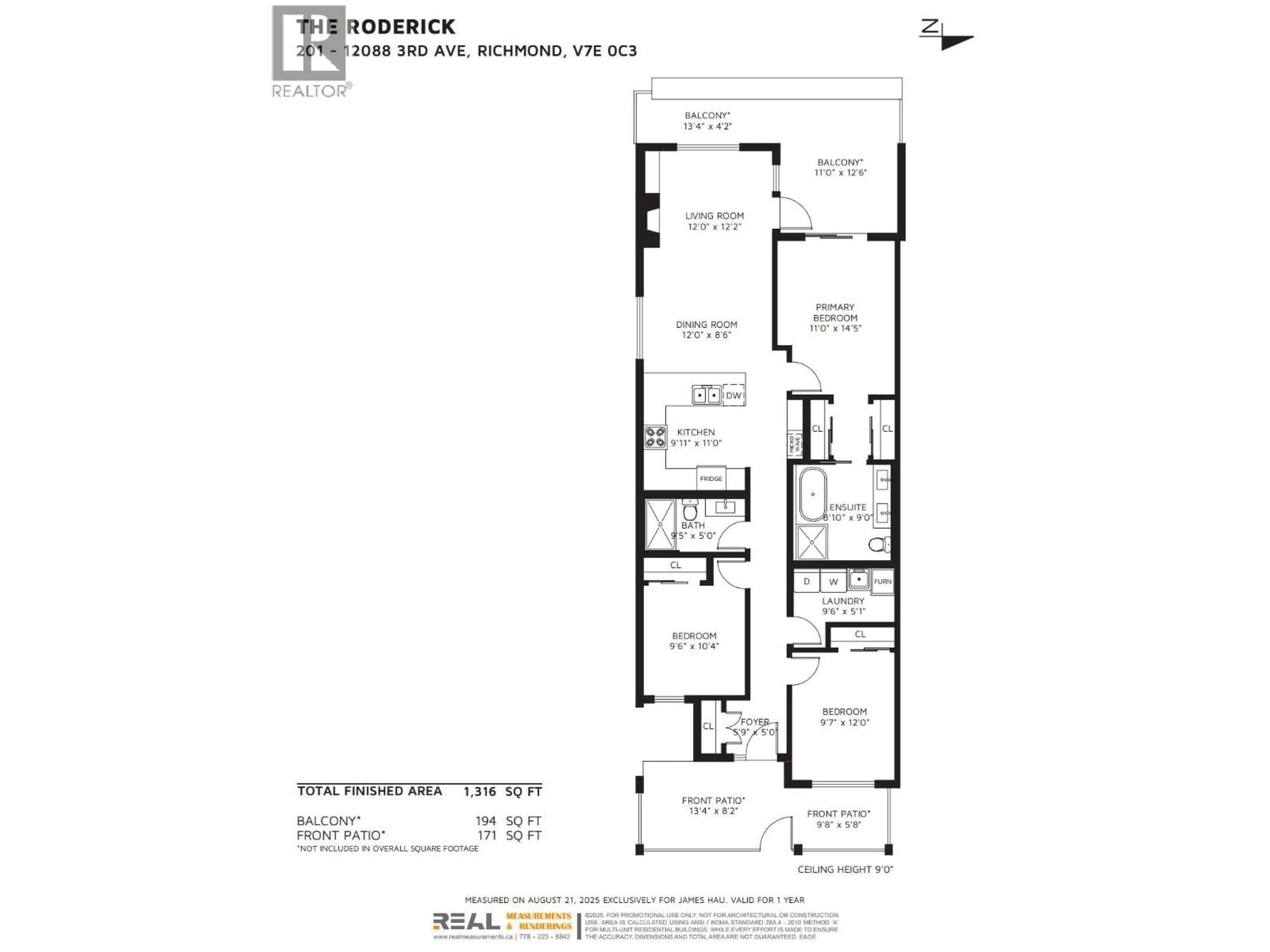 Floor plan for 201 - 12088 3RD AVENUE, Richmond British Columbia V7E0C3