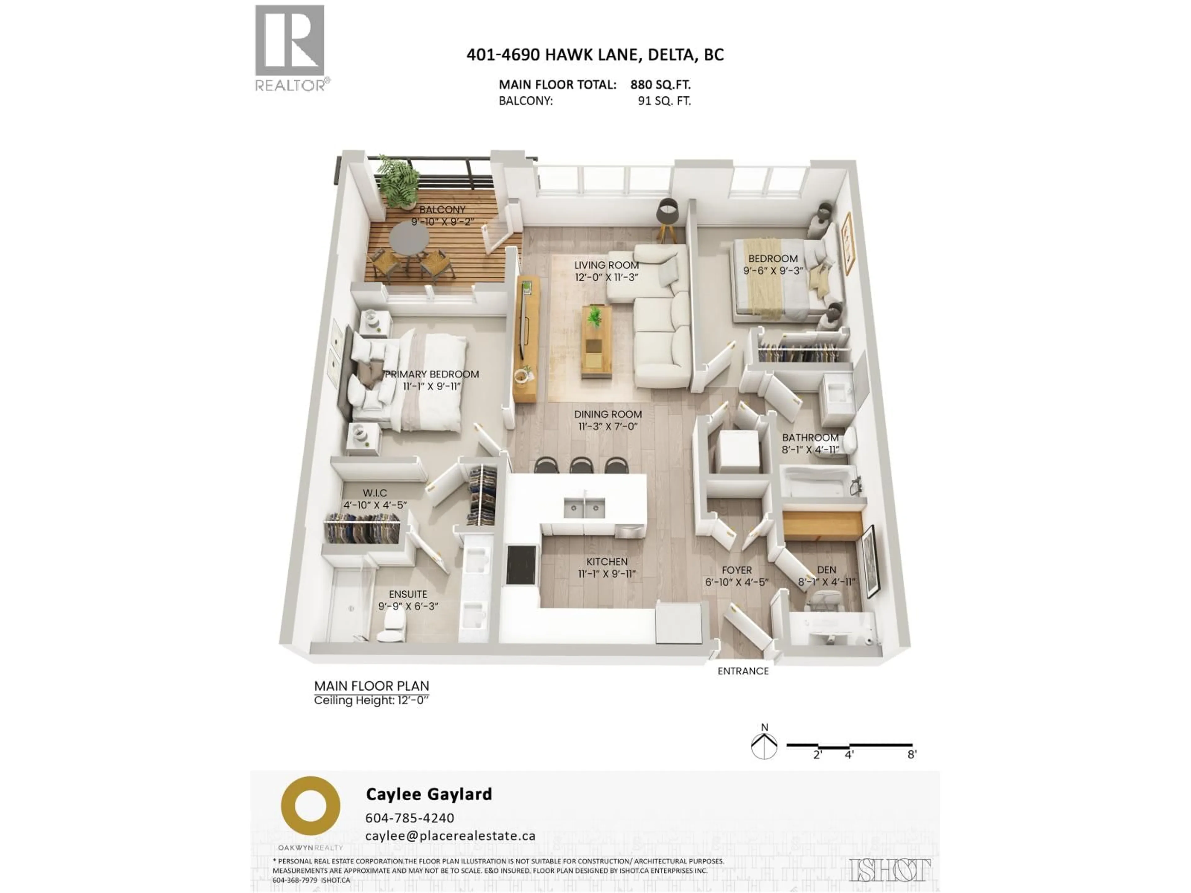 Floor plan for 401 - 4690 HAWK LANE, Tsawwassen British Columbia V4M0C4