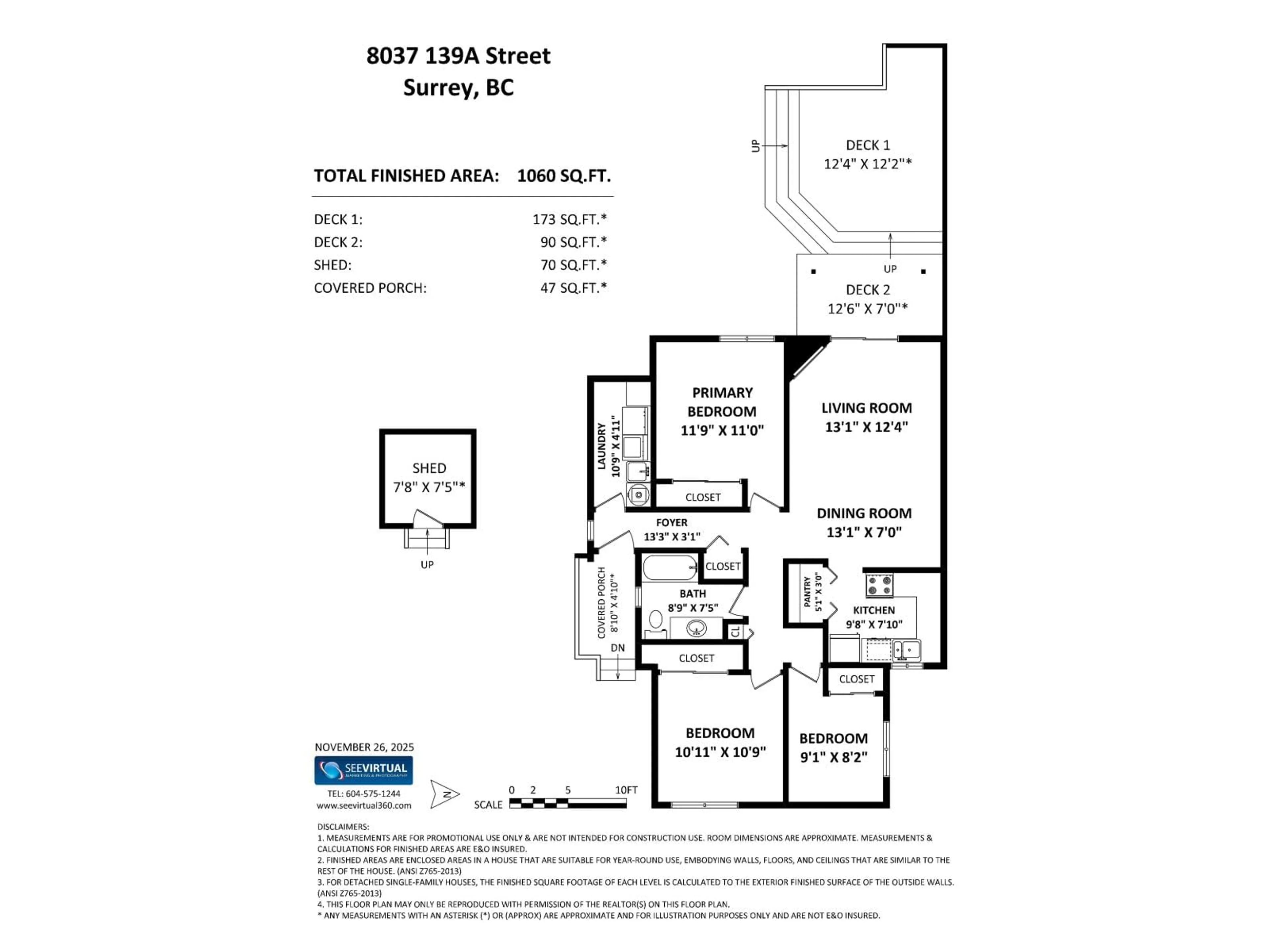 Floor plan for 8037 139A STREET, Surrey British Columbia V3W6P9