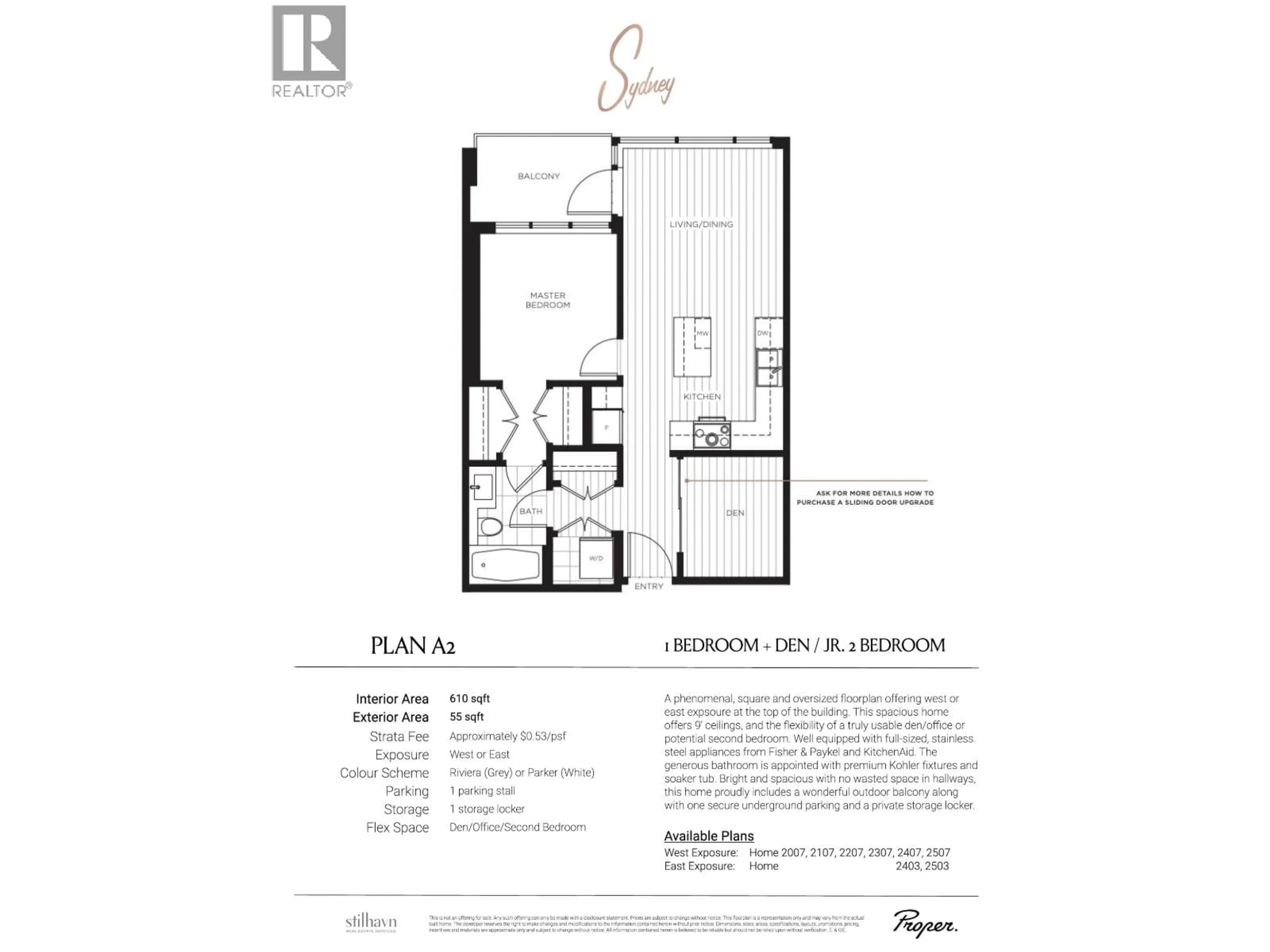 Floor plan for 2207 - 555 SYDNEY AVENUE, Coquitlam British Columbia V3K0G5