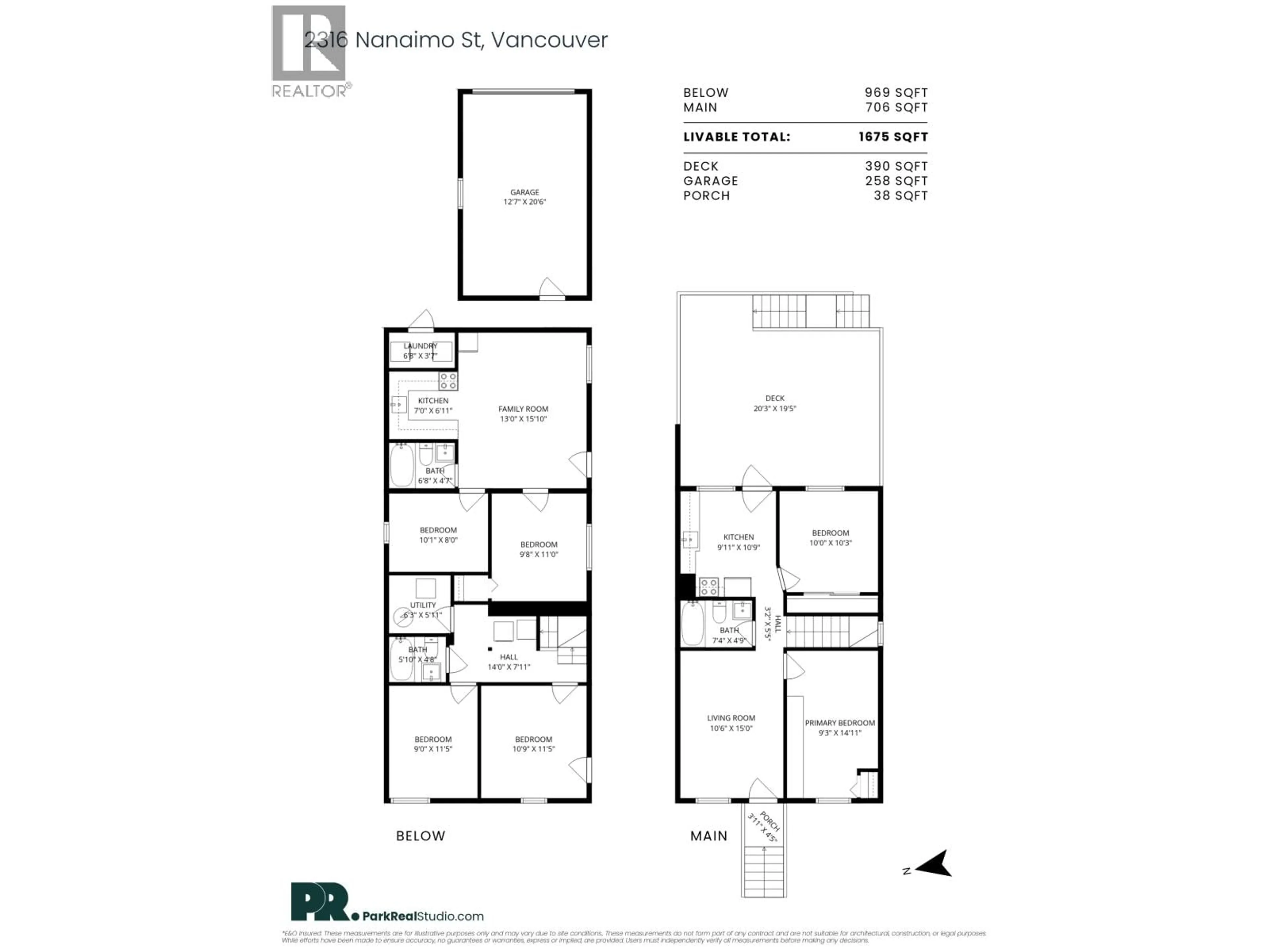 Floor plan for 2316 NANAIMO STREET, Vancouver British Columbia V5N5E3