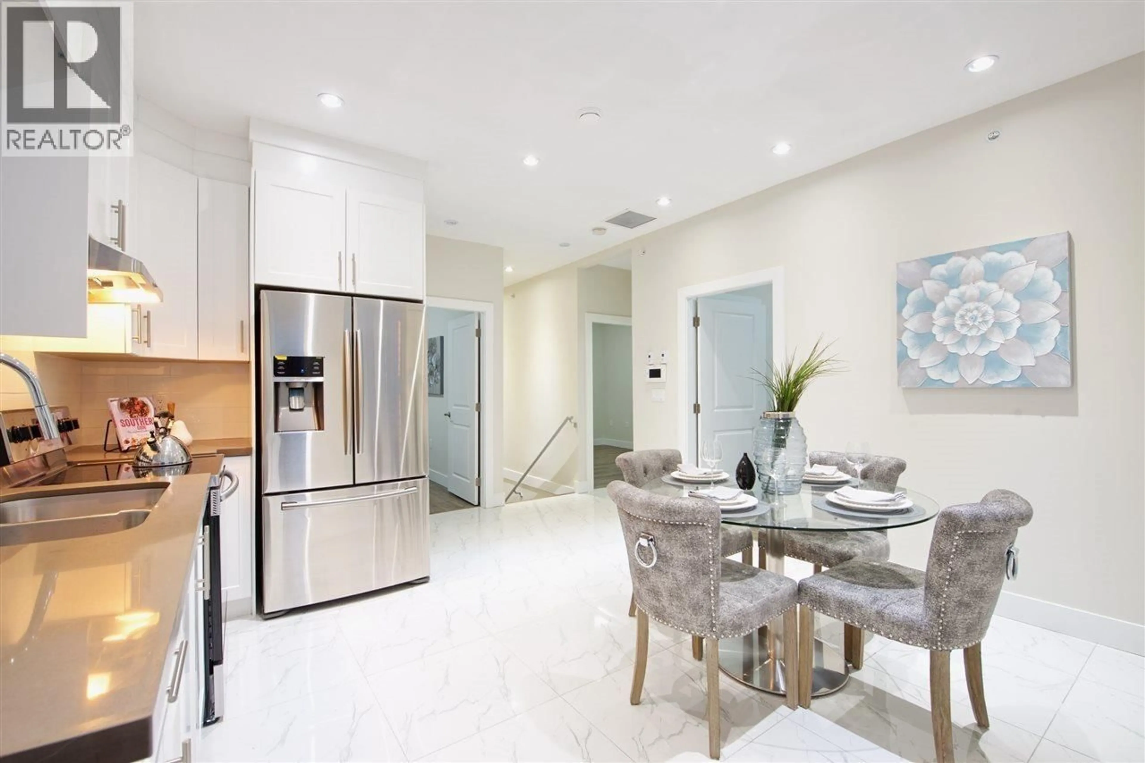 Contemporary kitchen, ceramic/tile floor for 215 64TH AVENUE, Vancouver British Columbia V5X2M5