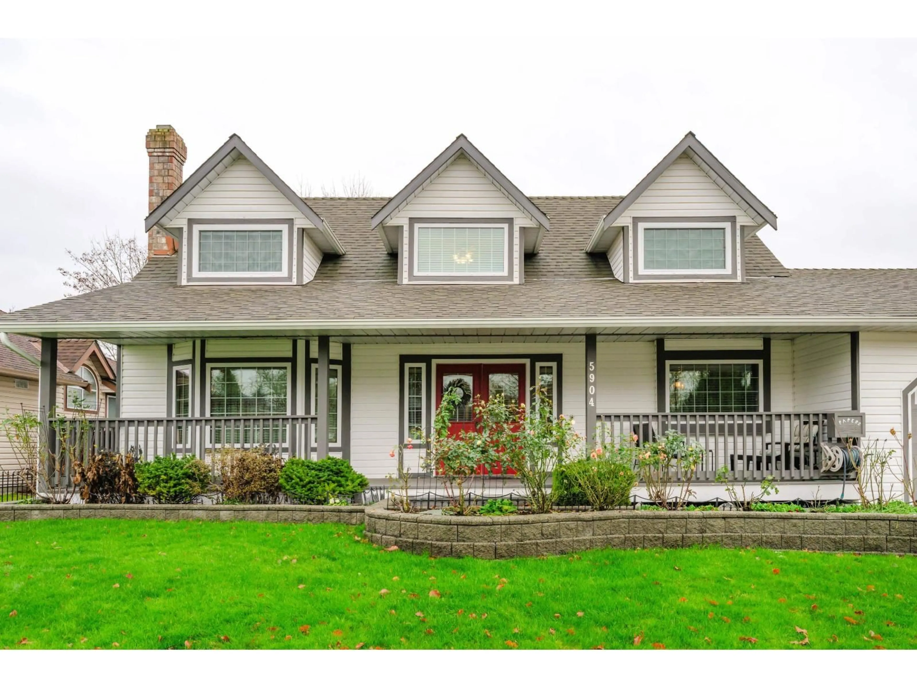 Home with vinyl exterior material, street for 5904 188 STREET, Surrey British Columbia V3S7M1