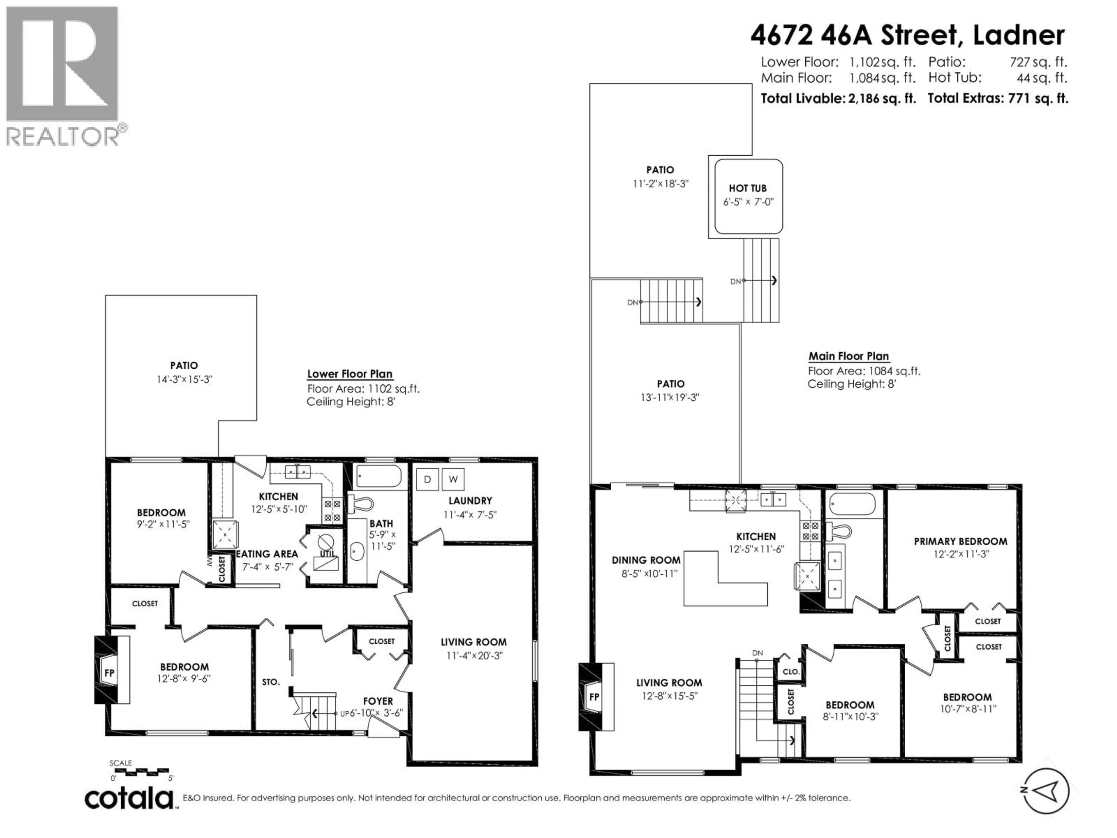 Floor plan for 4672 46A STREET, Delta British Columbia V4K4B4