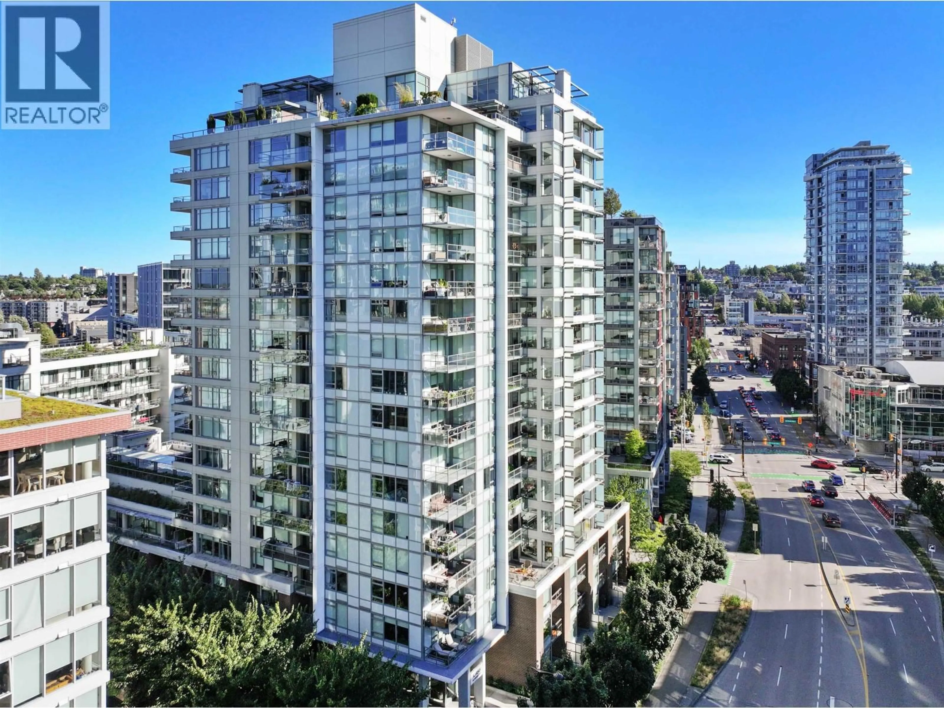 A pic from outside/outdoor area/front of a property/back of a property/a pic from drone, city buildings view from balcony for 1605 - 110 SWITCHMEN STREET, Vancouver British Columbia V6A0C6