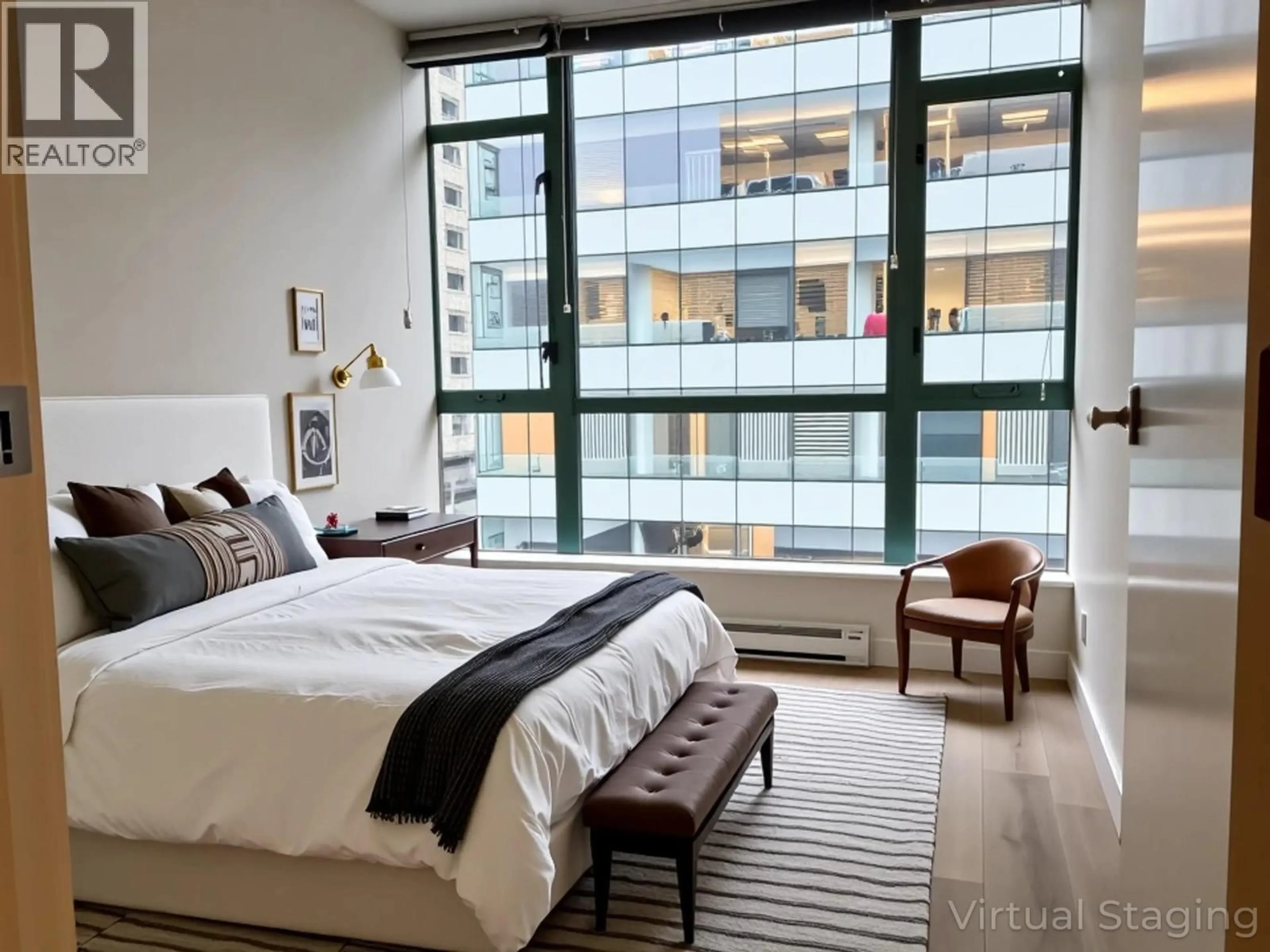 Bedroom with bed, unknown for 703 - 1238 BURRARD STREET, Vancouver British Columbia V6Z3E1