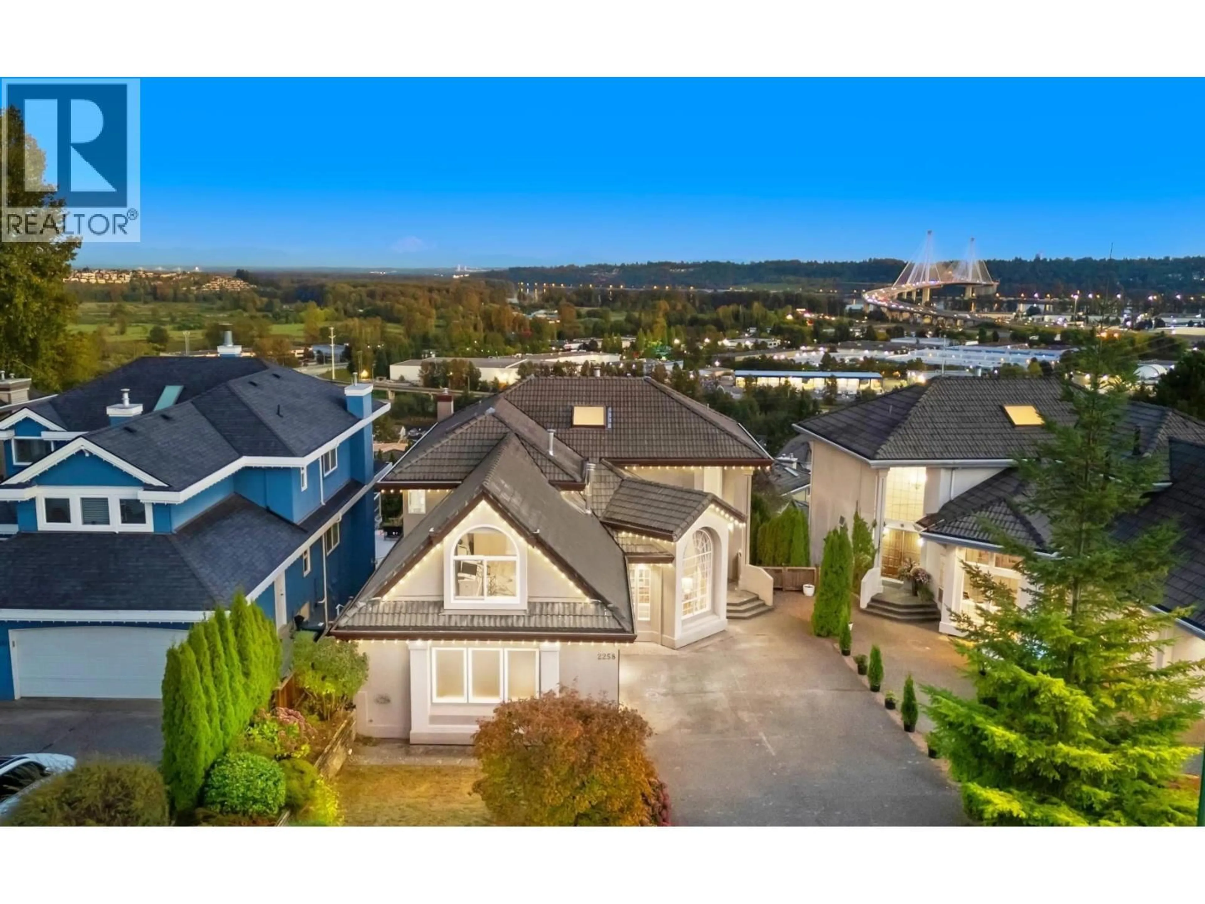 A pic from outside/outdoor area/front of a property/back of a property/a pic from drone, mountain view for 2258 SORRENTO DRIVE, Coquitlam British Columbia V3K6P4