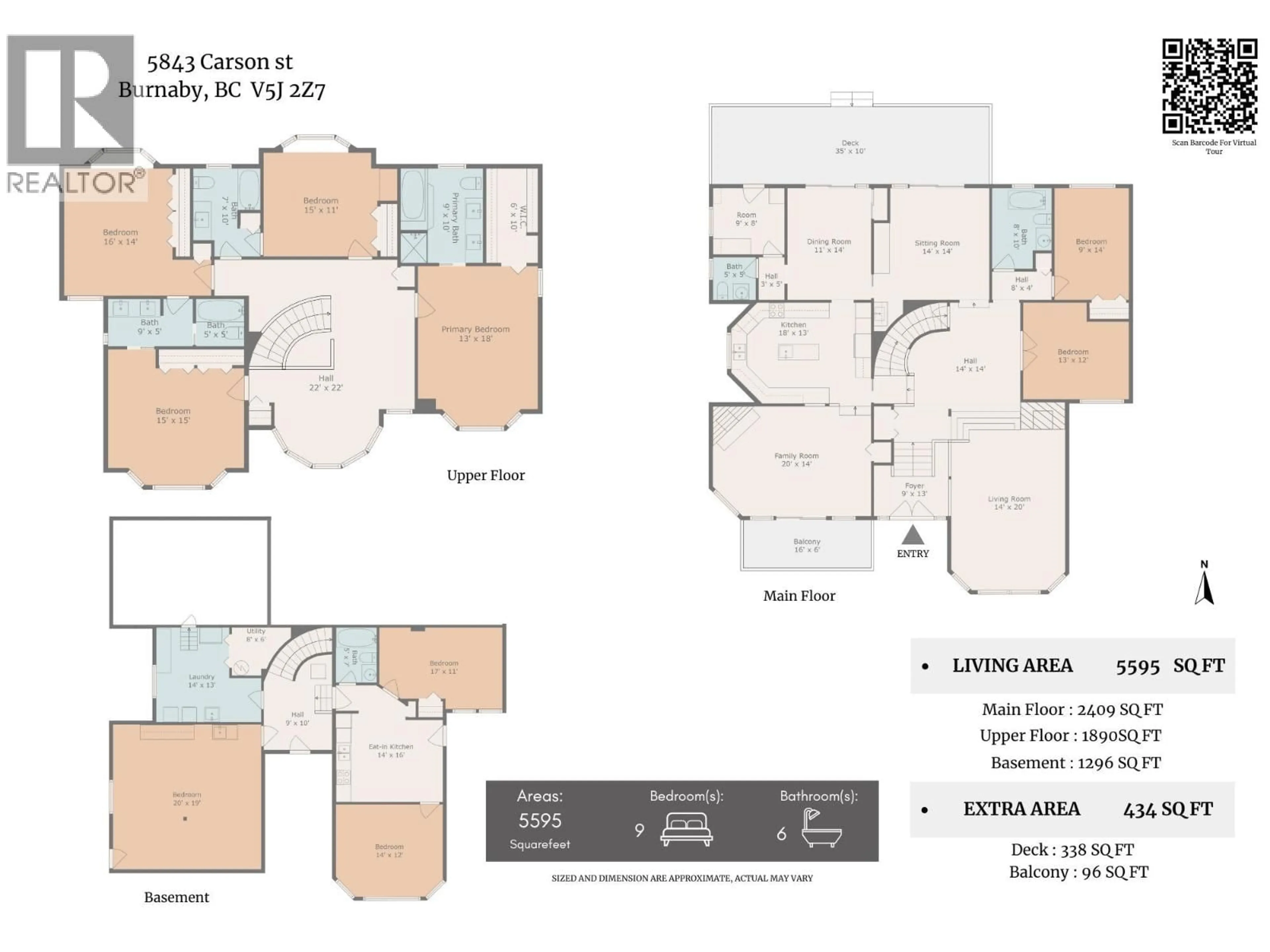 Floor plan for 5843 CARSON STREET, Burnaby British Columbia V5J2Z7