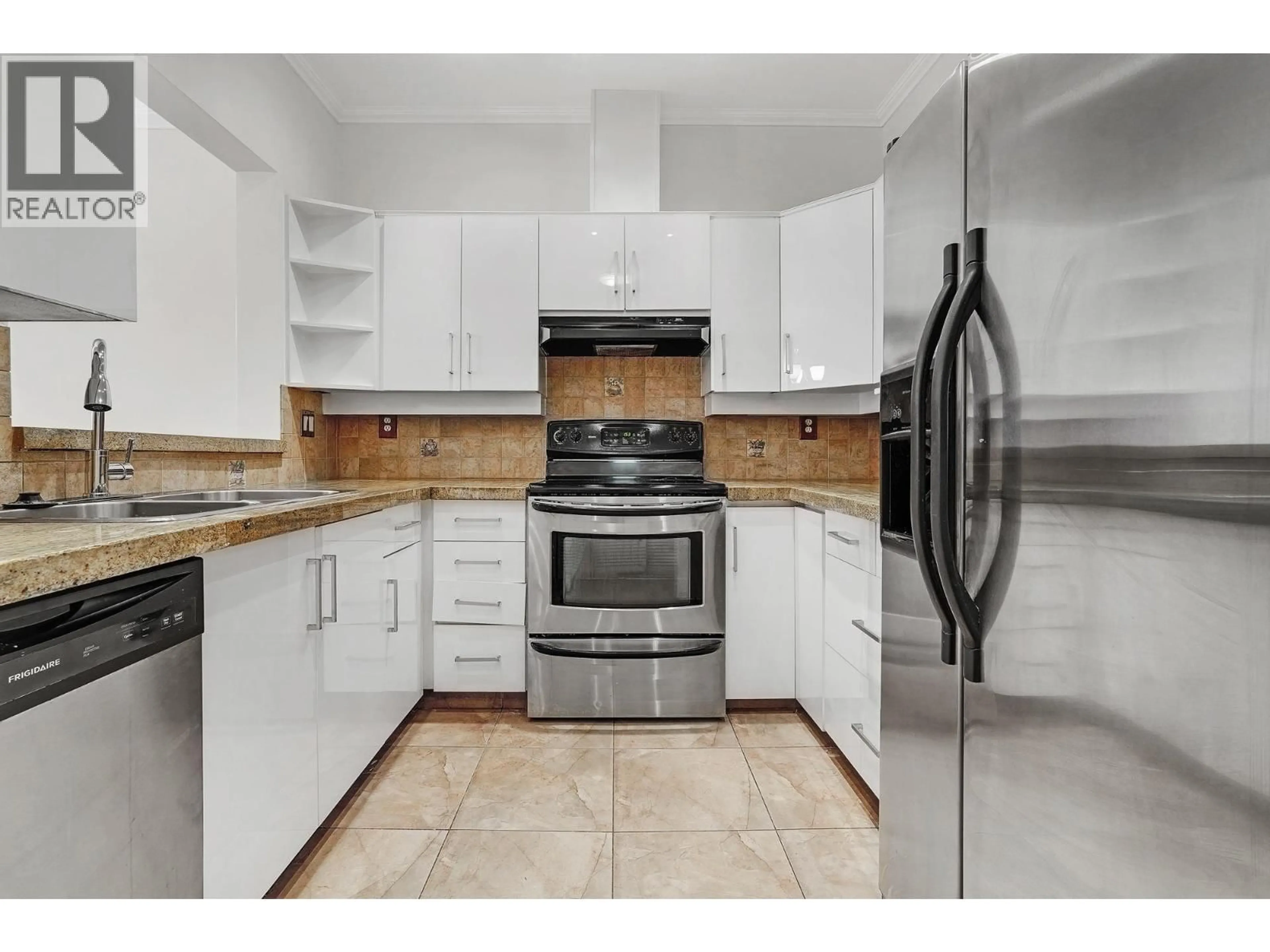 Standard kitchen, ceramic/tile floor for 307 - 8560 GENERAL CURRIE ROAD, Richmond British Columbia V6Y1M2