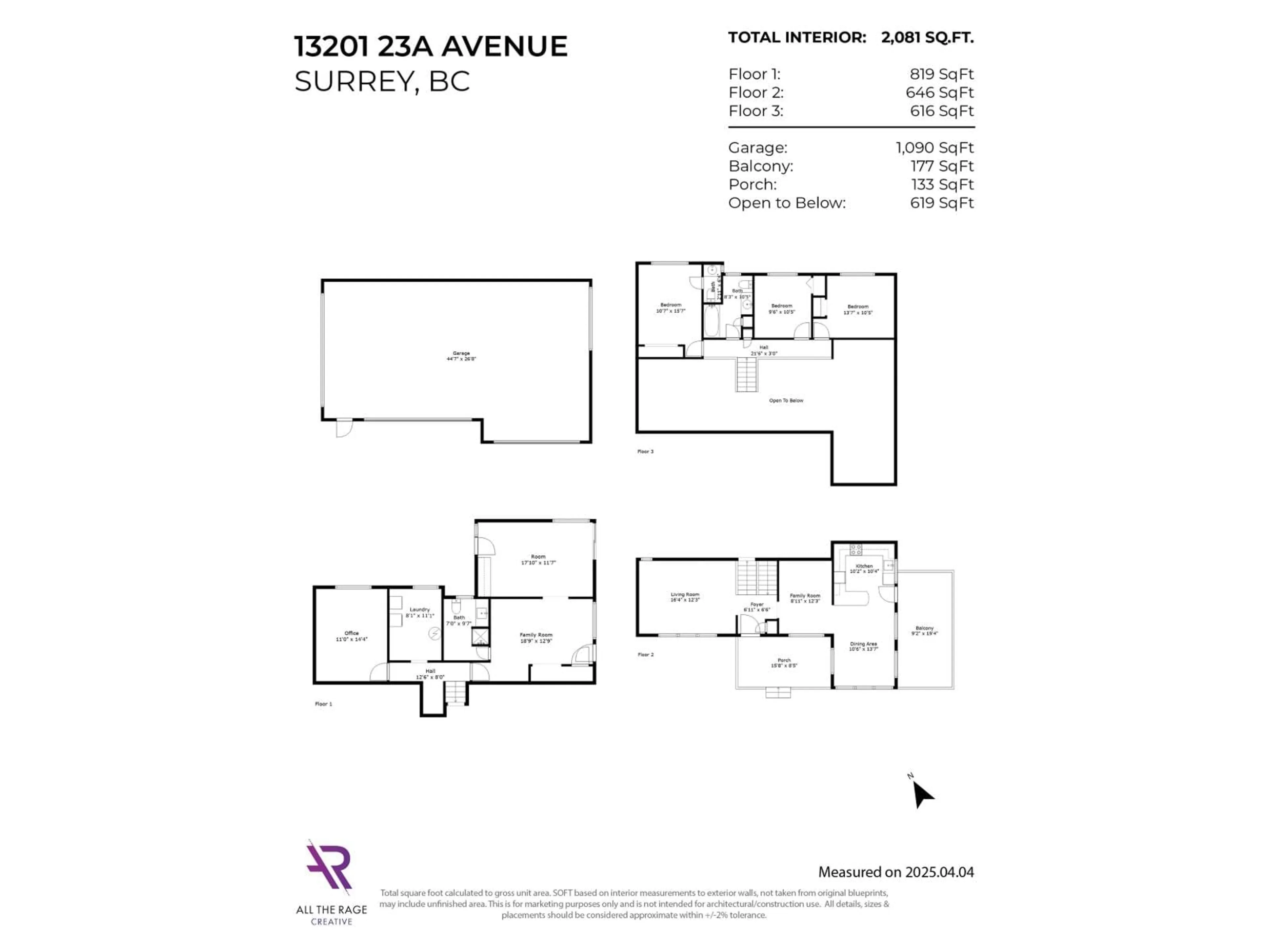 Floor plan for 13201 23A AVENUE, Surrey British Columbia V4A9W5