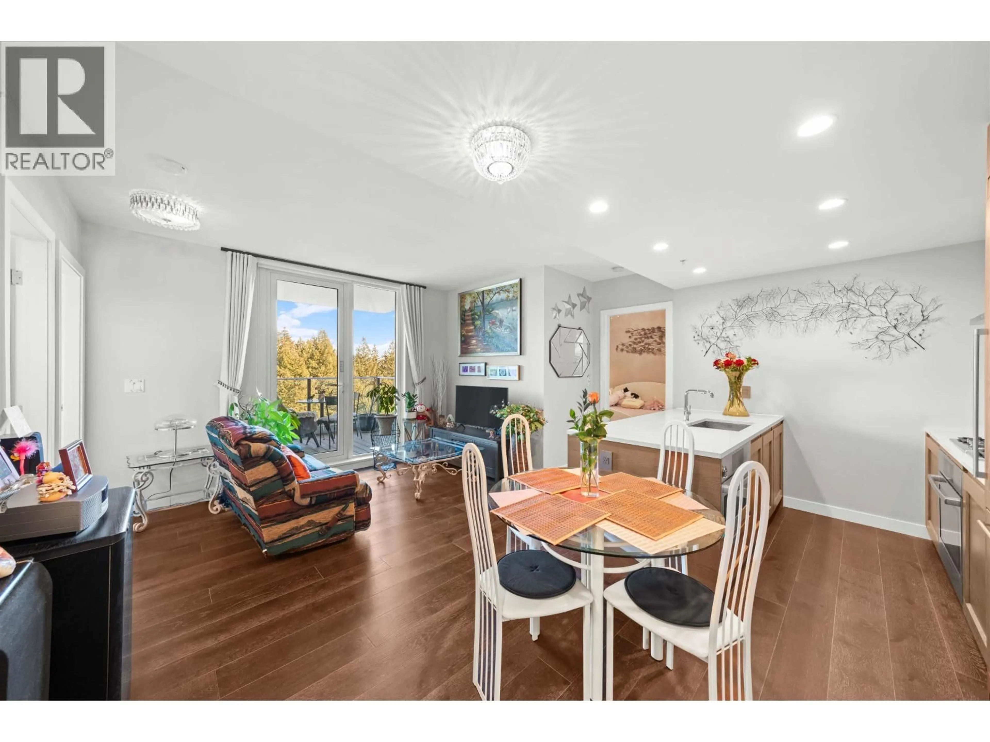 Dining room, wood/laminate floor for 1905 - 5629 BIRNEY AVENUE, Vancouver British Columbia V6S0L5