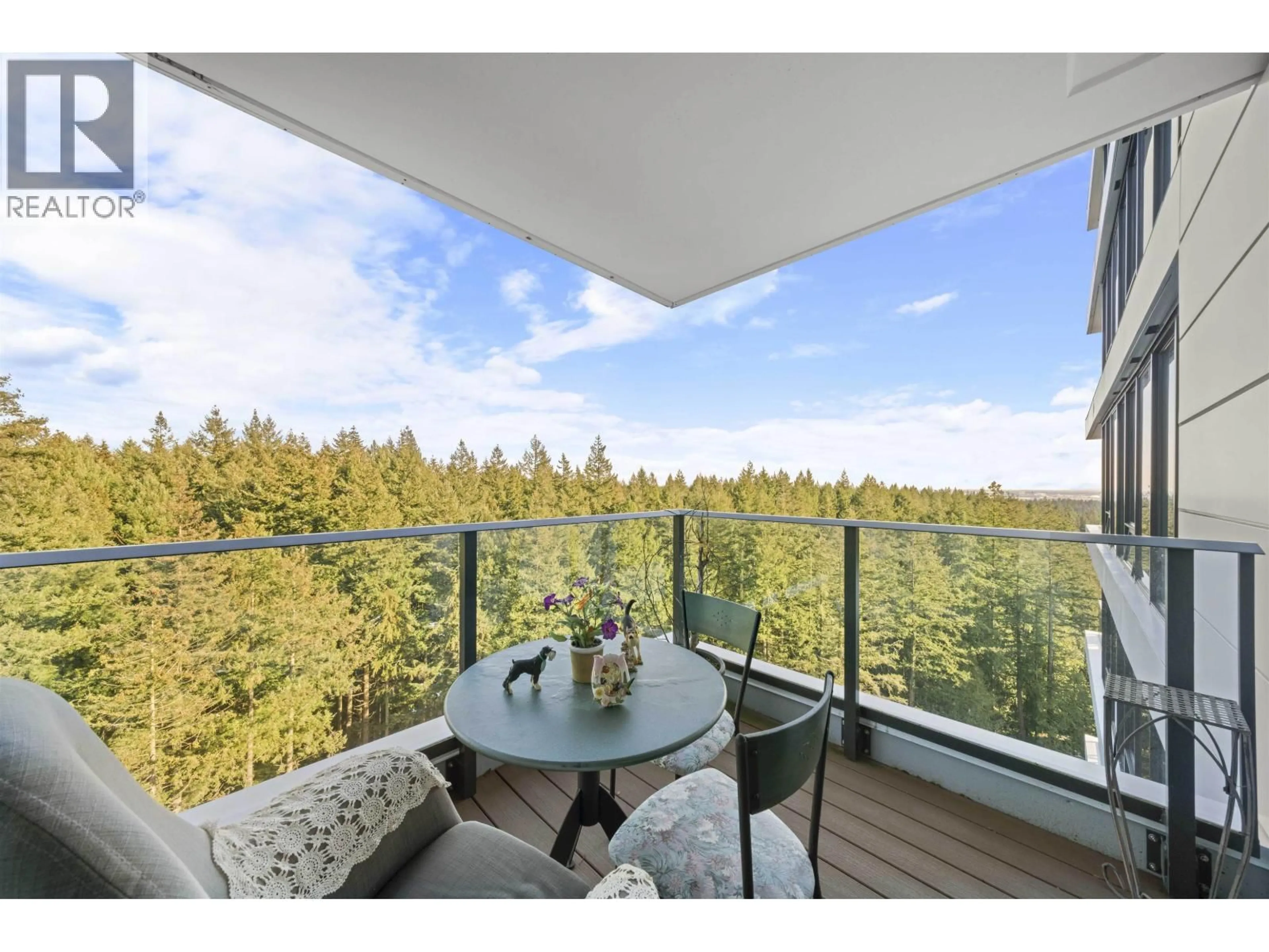 Balcony in the apartment, forest/trees view for 1905 - 5629 BIRNEY AVENUE, Vancouver British Columbia V6S0L5