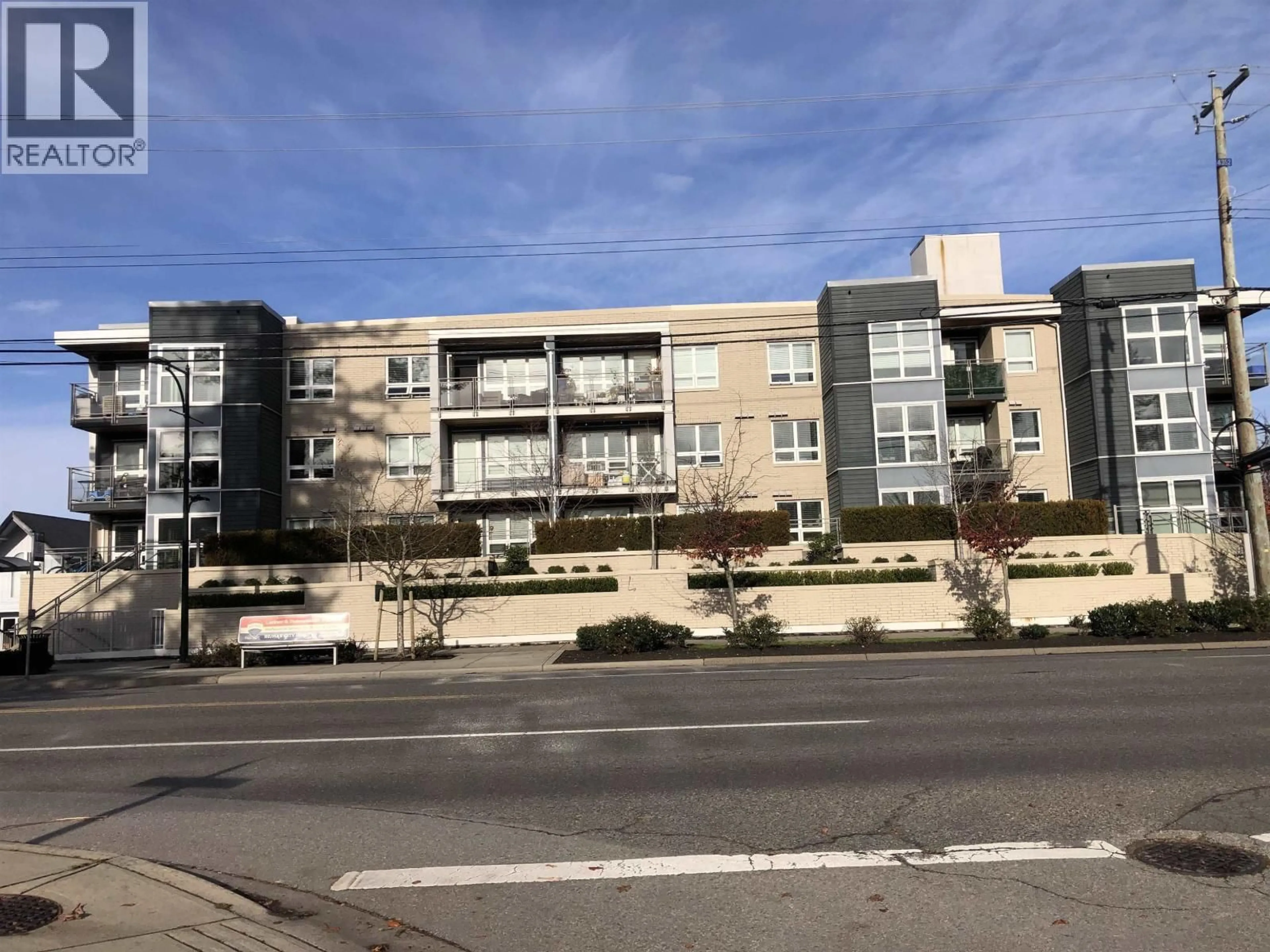 A pic from outside/outdoor area/front of a property/back of a property/a pic from drone, street for 301 - 4815 55B STREET, Delta British Columbia V4K3V7