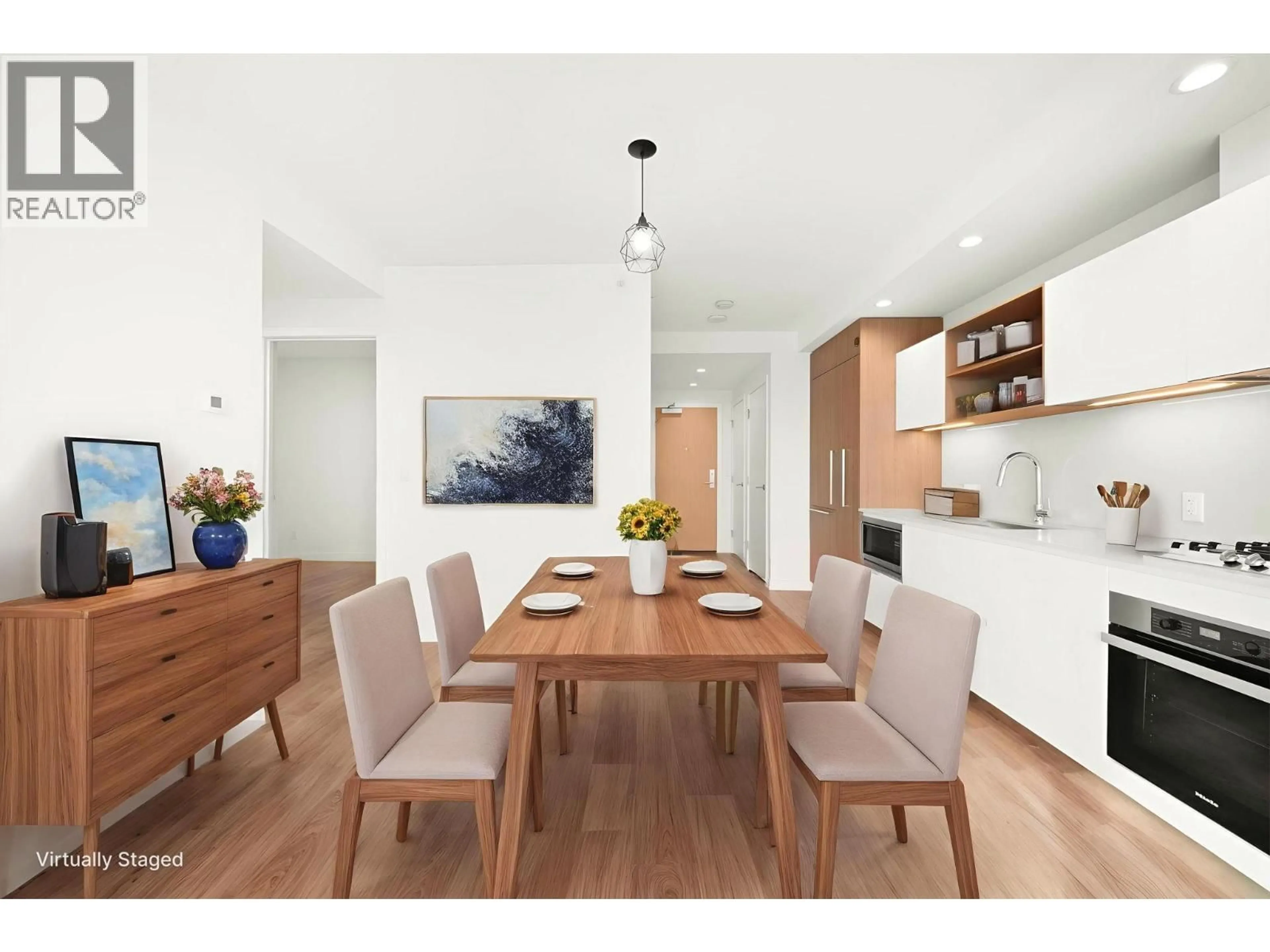 Dining room, wood/laminate floor for 4009 - 6000 MCKAY AVENUE, Burnaby British Columbia V5H0K2