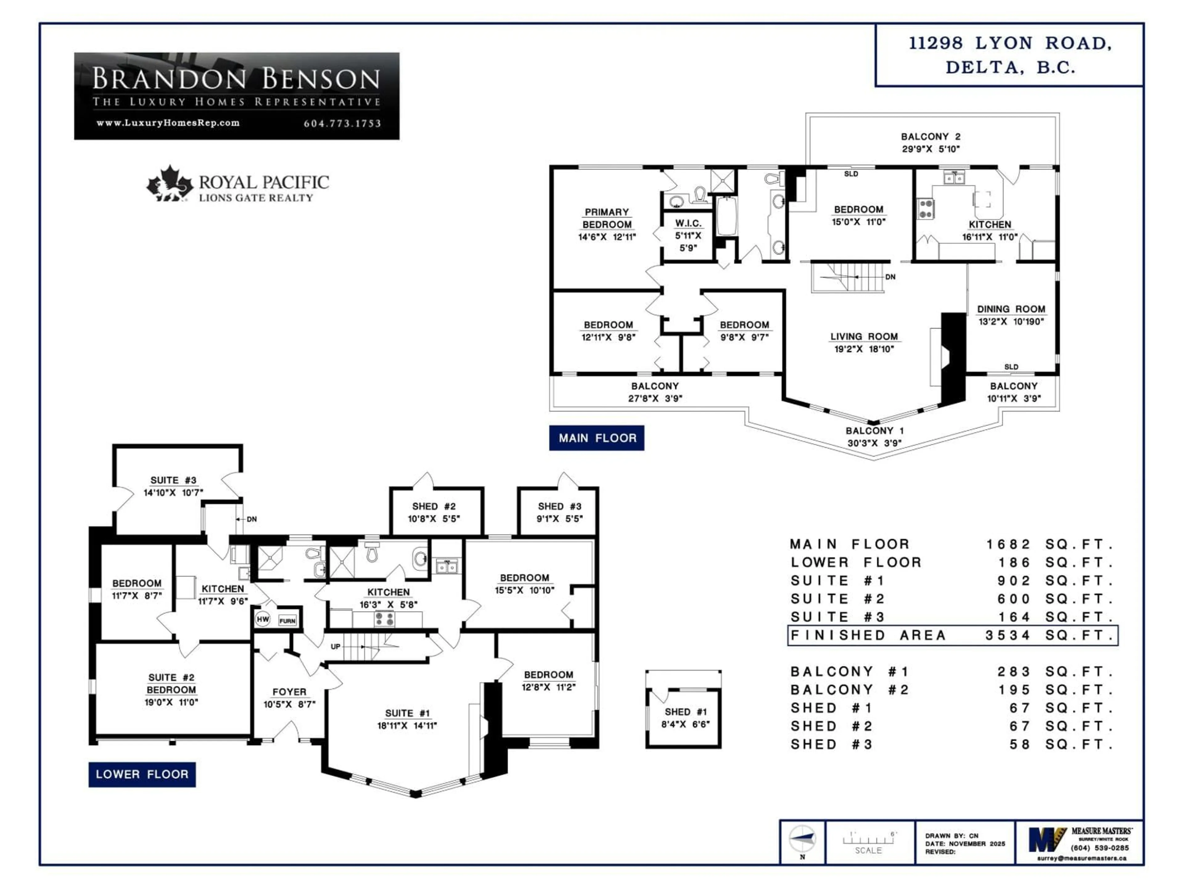 Floor plan for 11298 LYON ROAD, Delta British Columbia V4E2G8