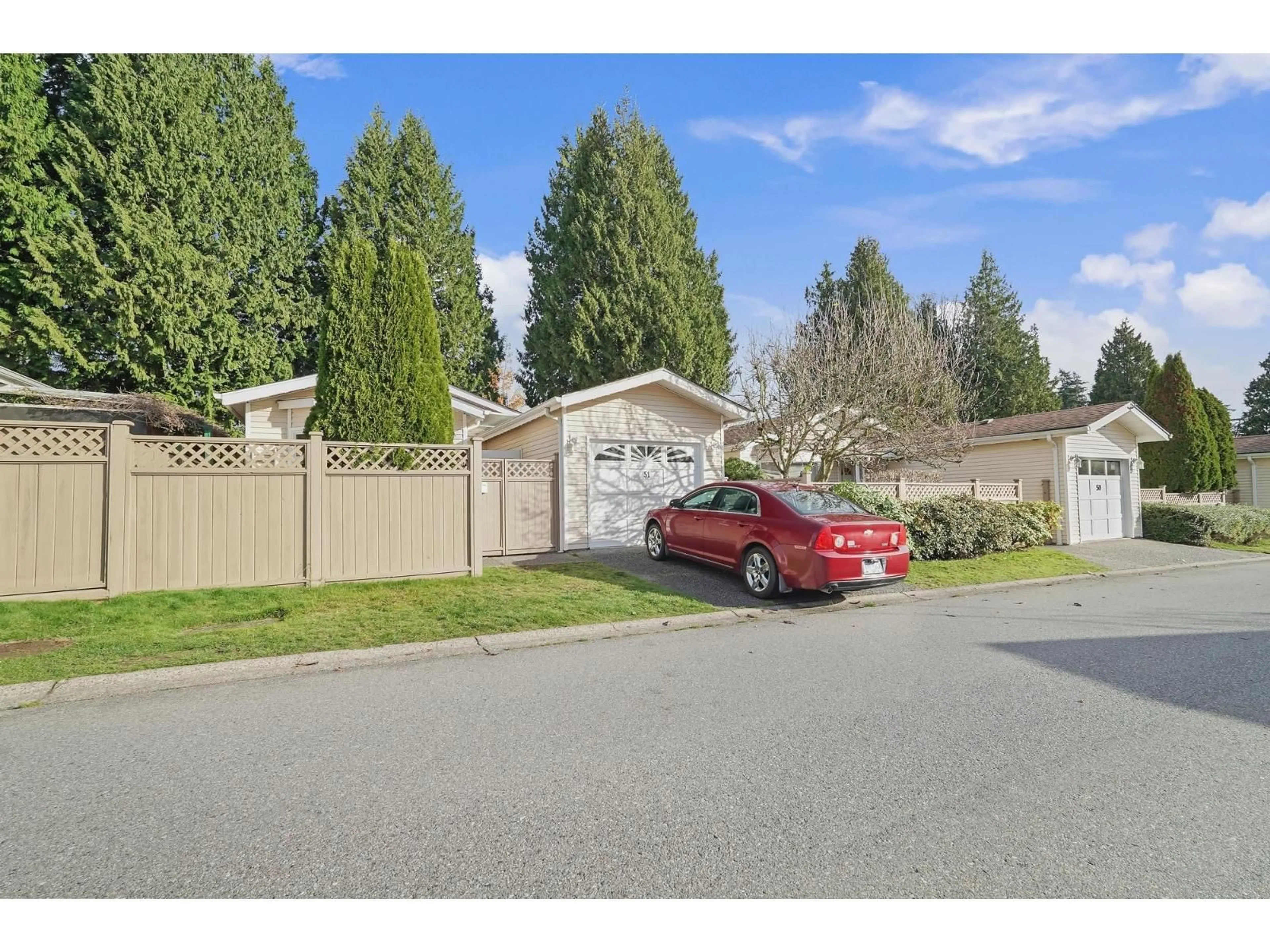 A pic from outside/outdoor area/front of a property/back of a property/a pic from drone, street for 51 - 1400 164 STREET, Surrey British Columbia V4A8V7