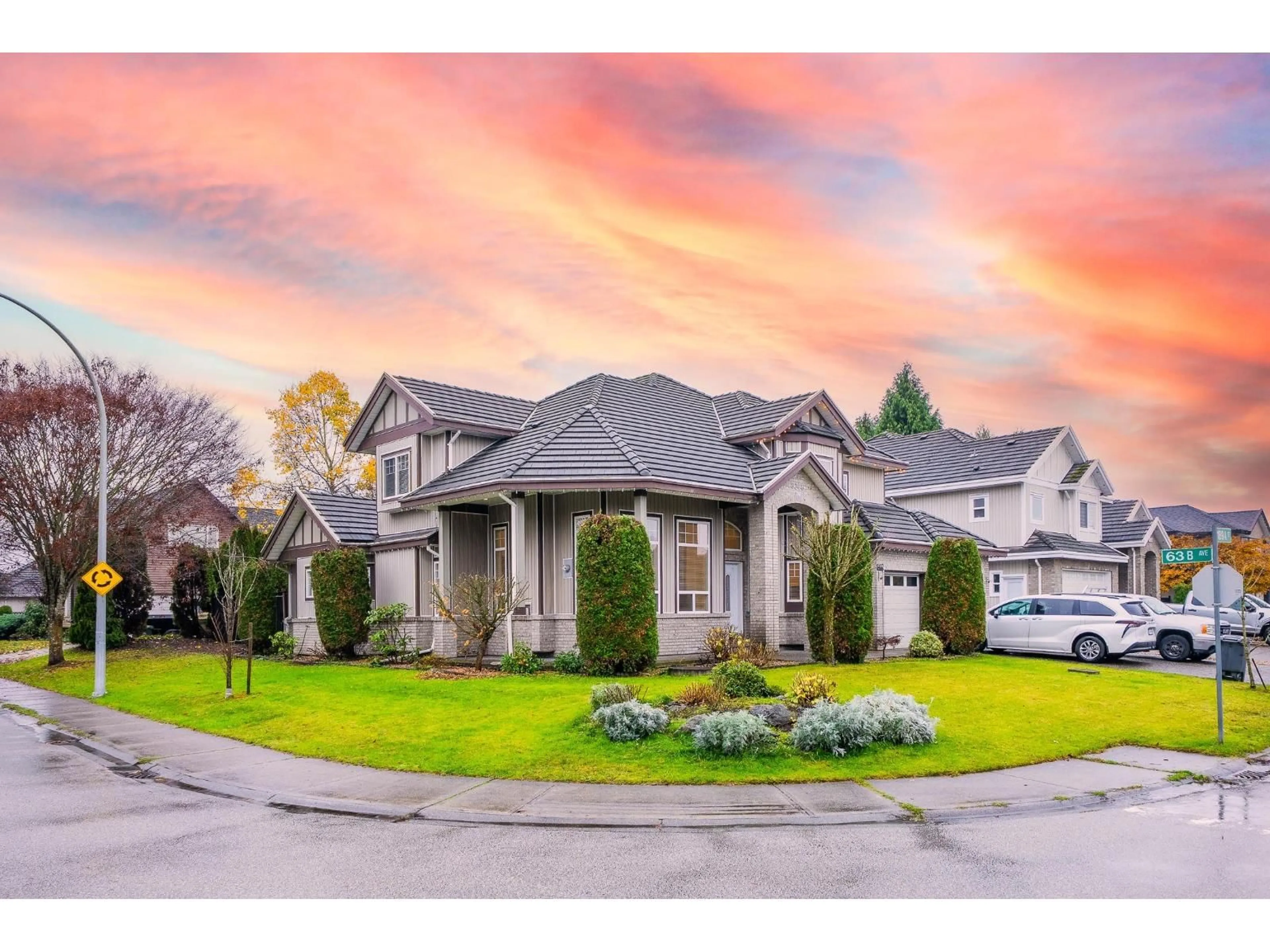 Home with brick exterior material, street for 6368 189A STREET, Surrey British Columbia V3S8S3