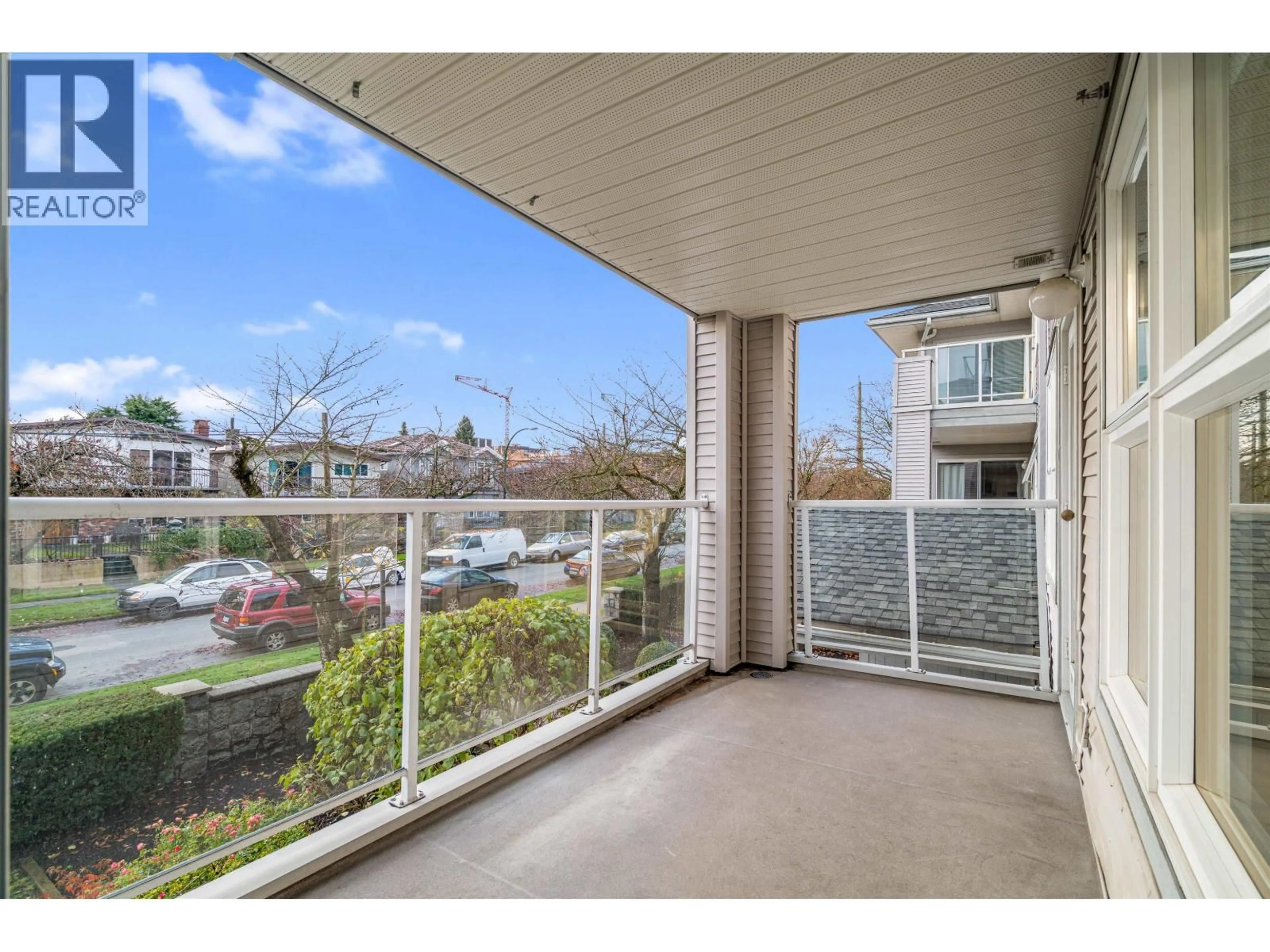 Balcony in the apartment, unknown for 205 - 2965 HORLEY STREET, Vancouver British Columbia V5R6B9