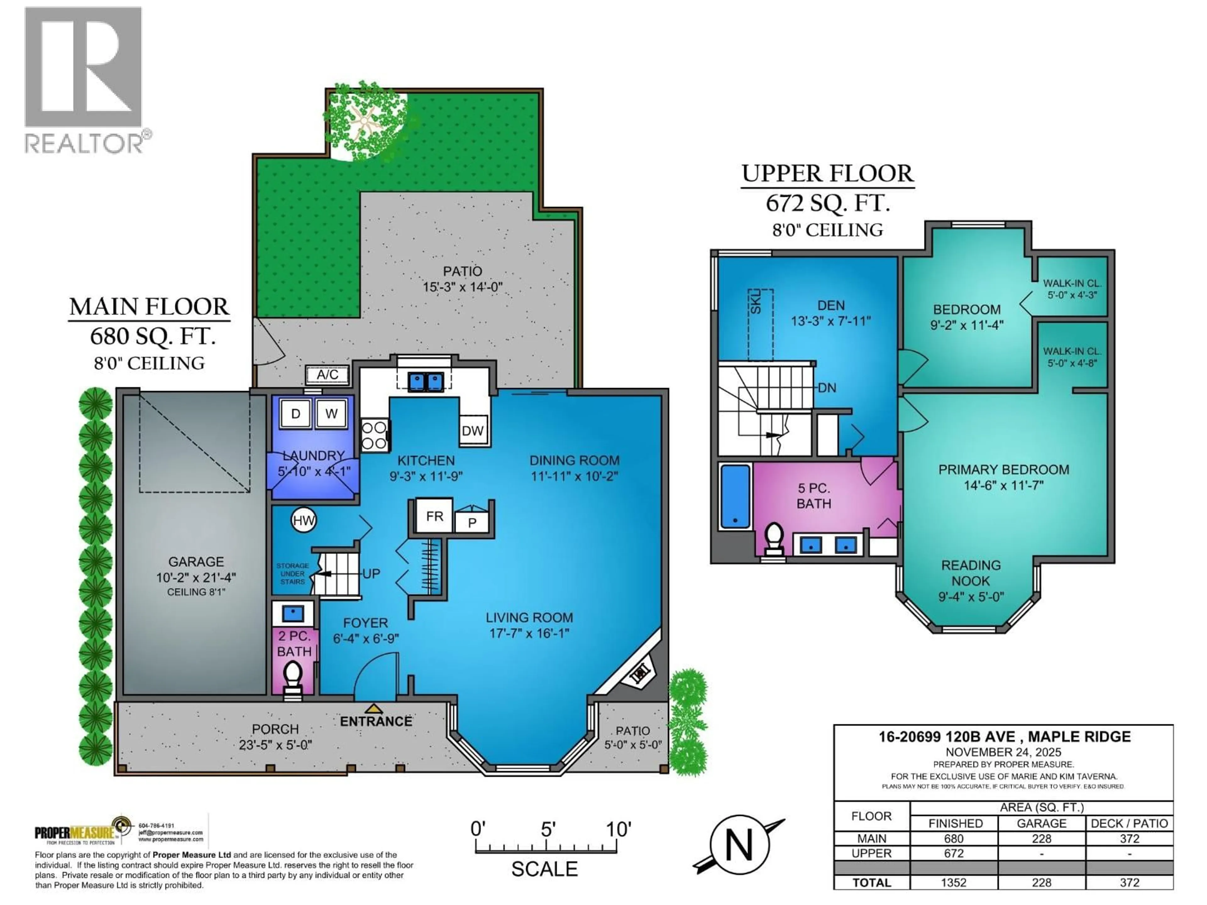 Floor plan for 16 - 20699 120B AVENUE, Maple Ridge British Columbia V2X0A5
