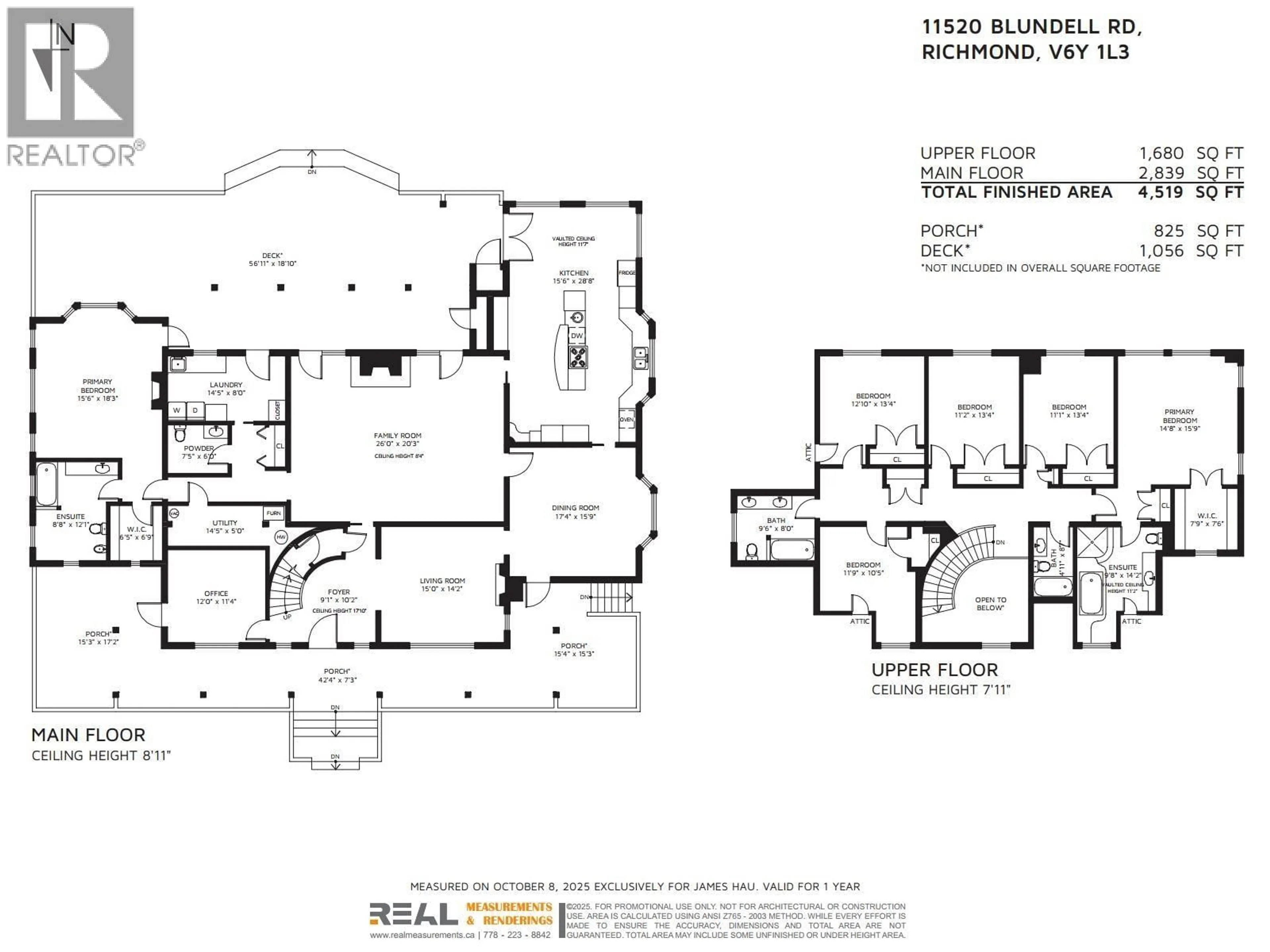 Floor plan for 11520 BLUNDELL ROAD, Richmond British Columbia V6Y1L3