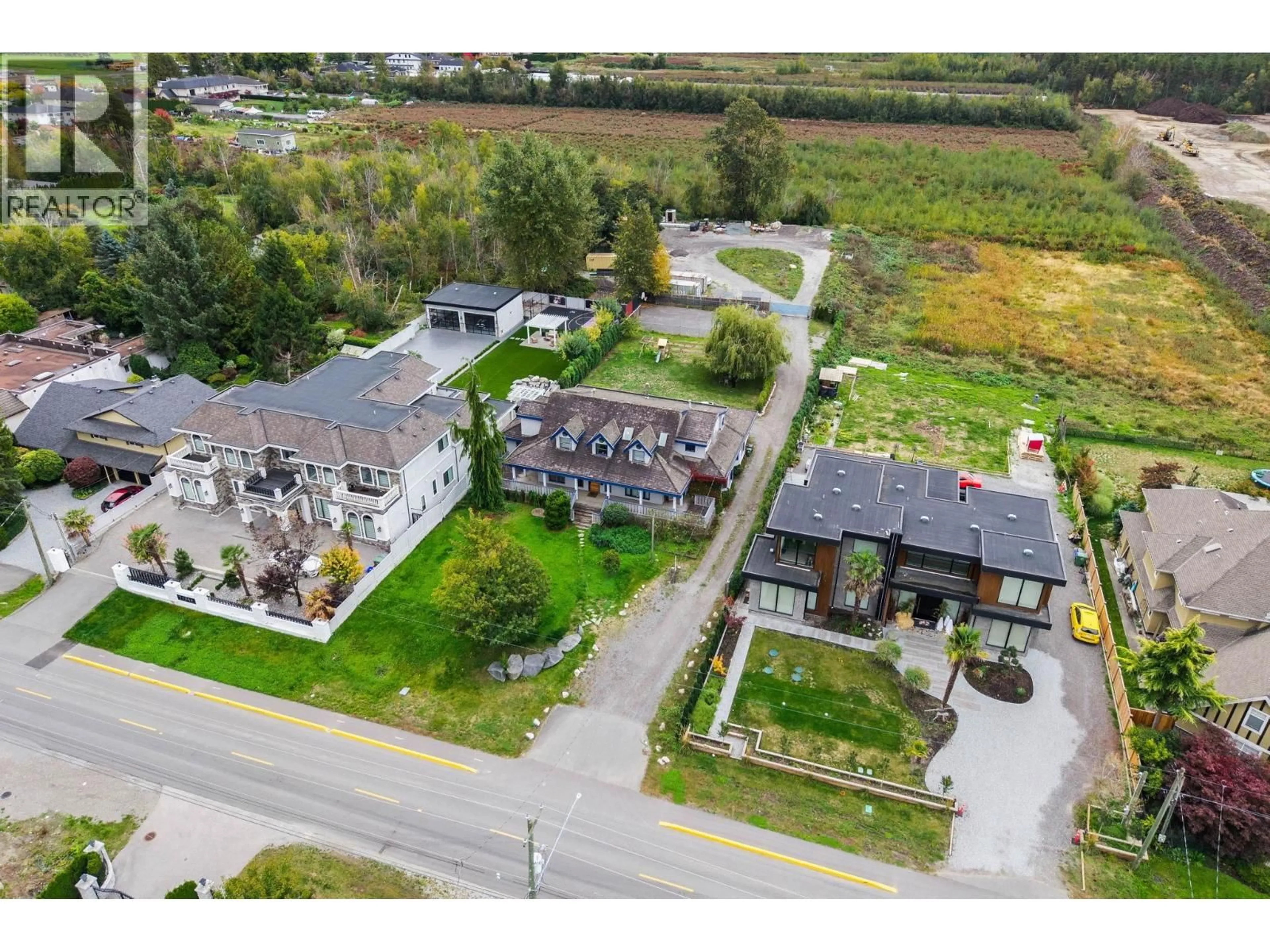 A pic from outside/outdoor area/front of a property/back of a property/a pic from drone, street for 11520 BLUNDELL ROAD, Richmond British Columbia V6Y1L3