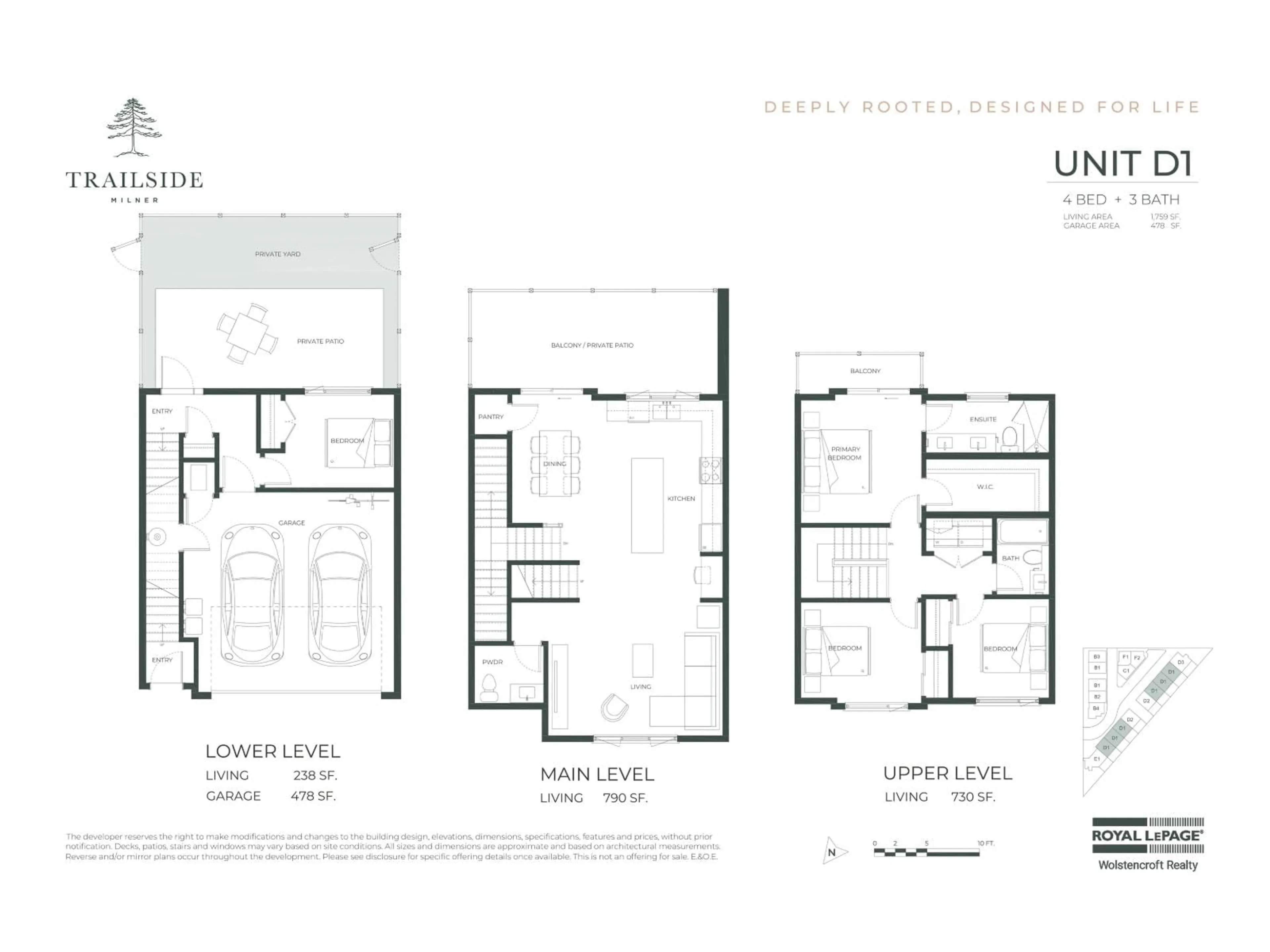 Floor plan for 10 - 6828 208A STREET, Langley British Columbia V2Y2R7
