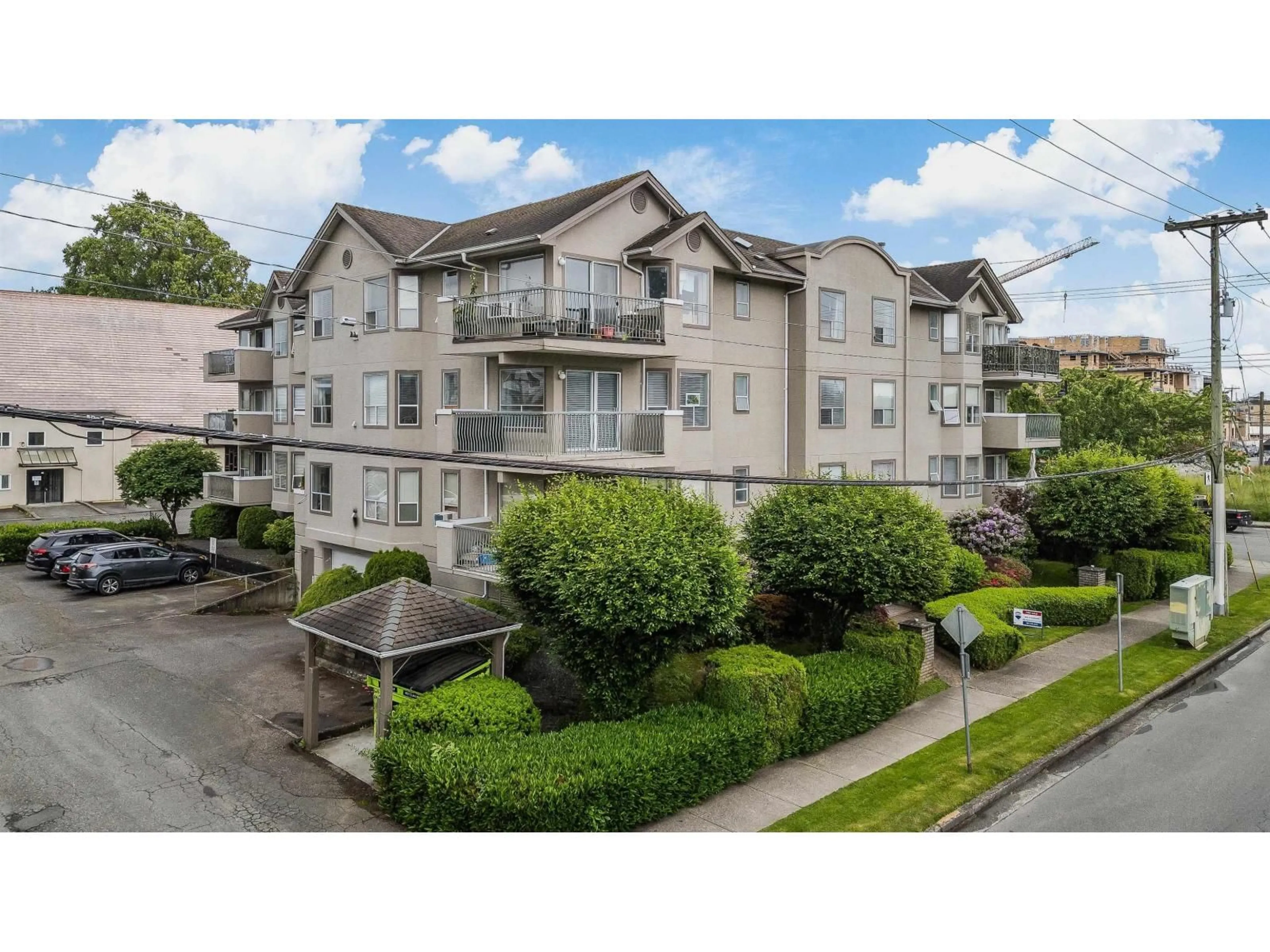 A pic from outside/outdoor area/front of a property/back of a property/a pic from drone, unknown for 303 - 9400 COOK STREET, Chilliwack British Columbia V2P4J6