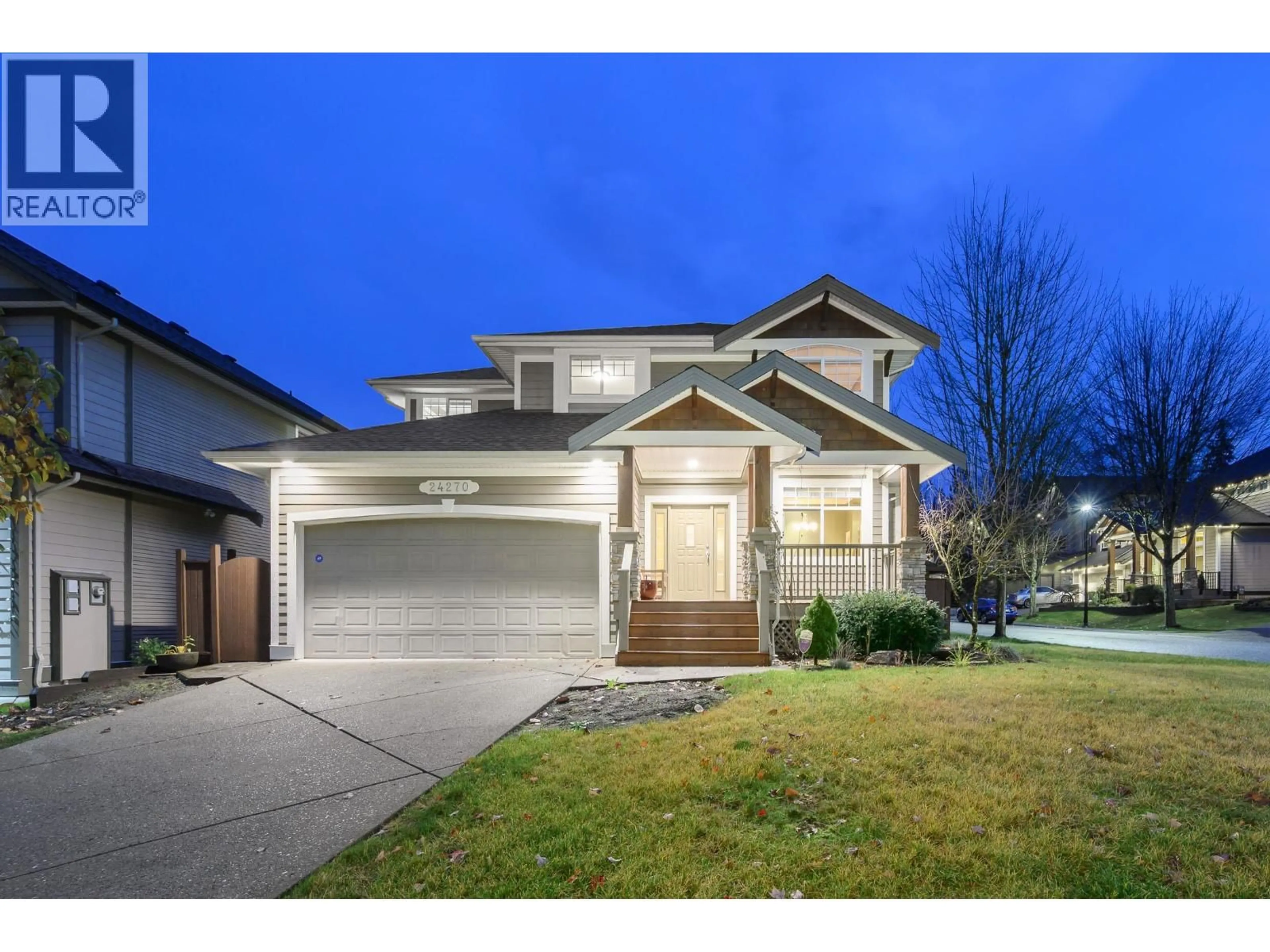 Home with vinyl exterior material, street for 24270 MCCLURE DRIVE, Maple Ridge British Columbia V2W2E5
