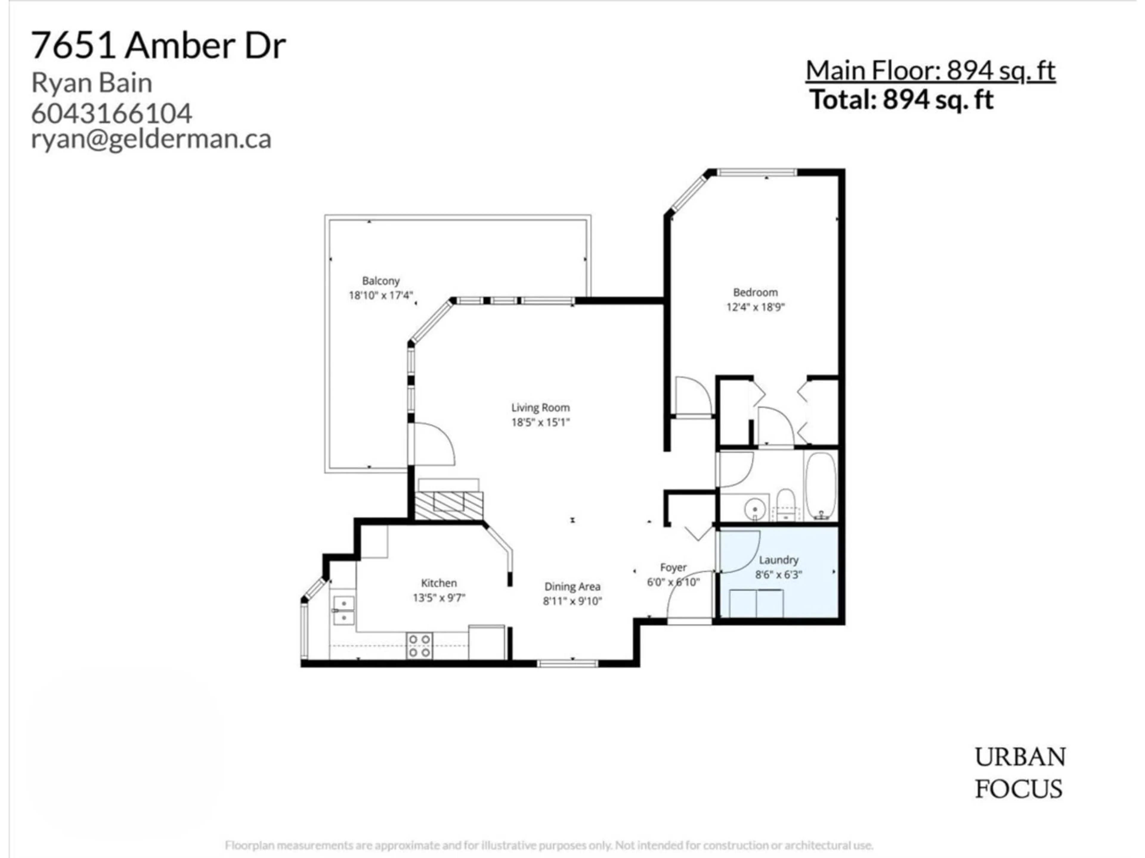 Floor plan for 210 - 7651 AMBER DRIVE, Chilliwack British Columbia V2R3J6