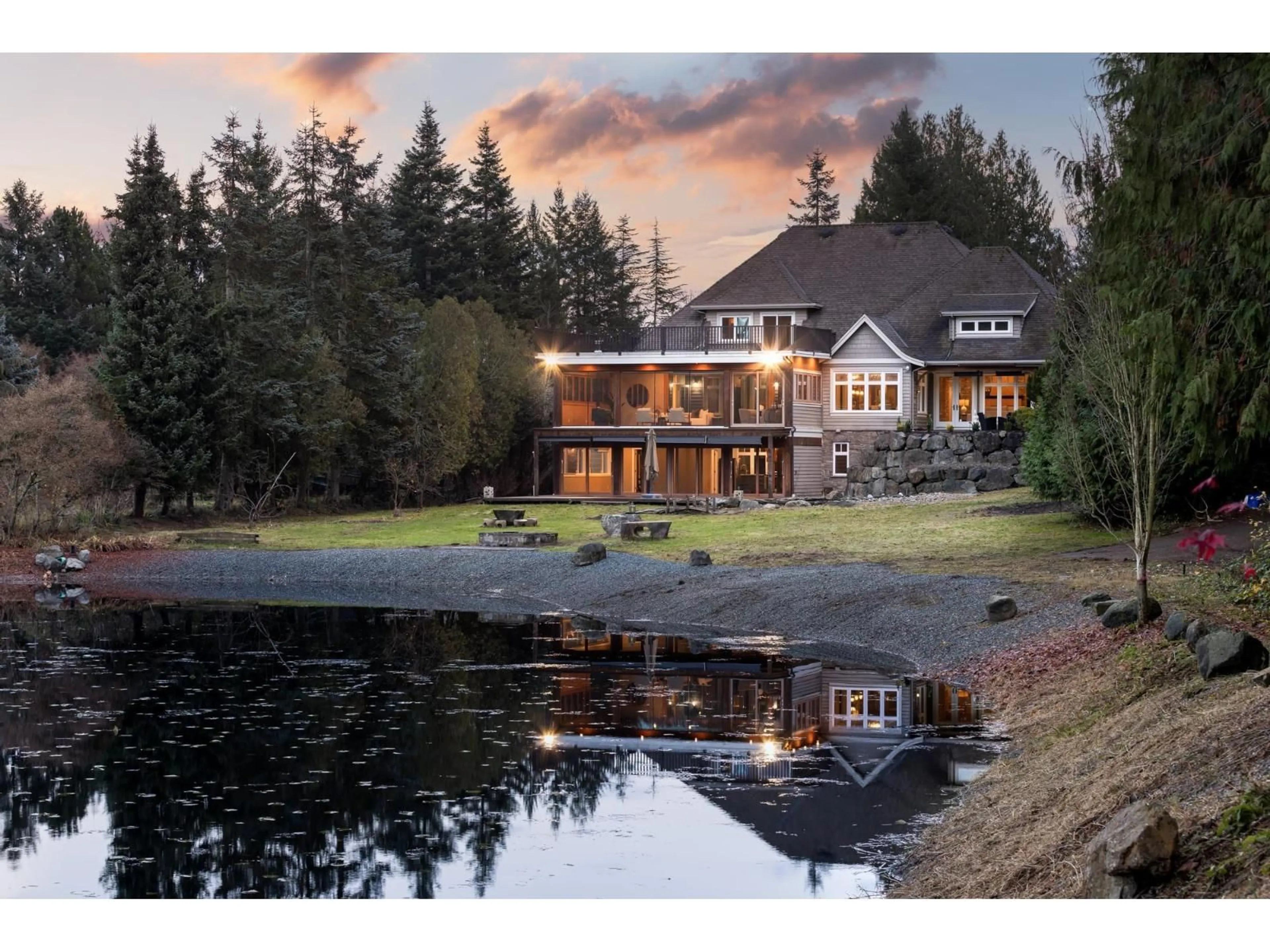 A pic from outside/outdoor area/front of a property/back of a property/a pic from drone, water/lake/river/ocean view for 23455 8 AVENUE, Langley British Columbia V2Z2X9