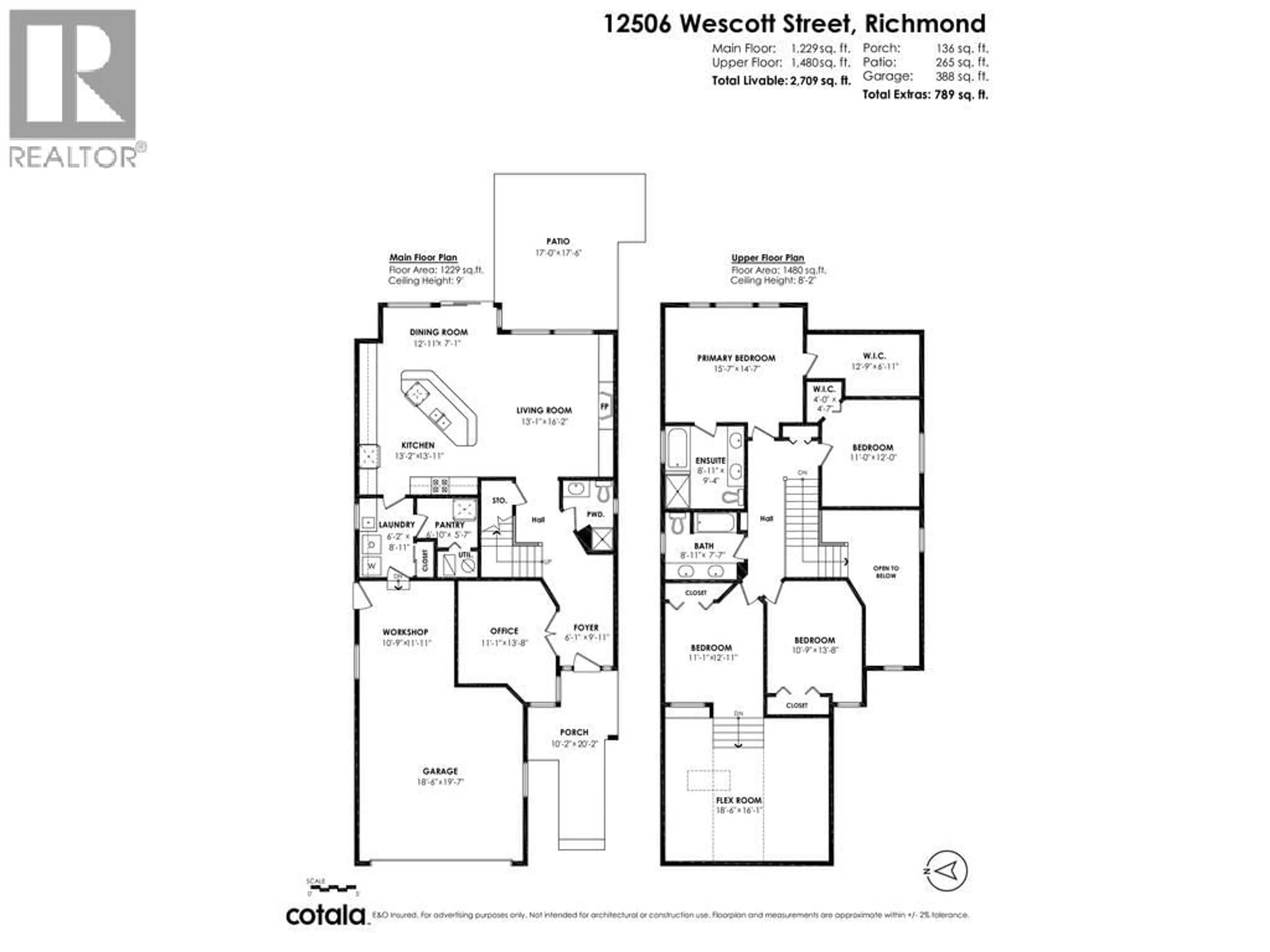 Floor plan for 12506 WESCOTT STREET, Richmond British Columbia V3E6T9