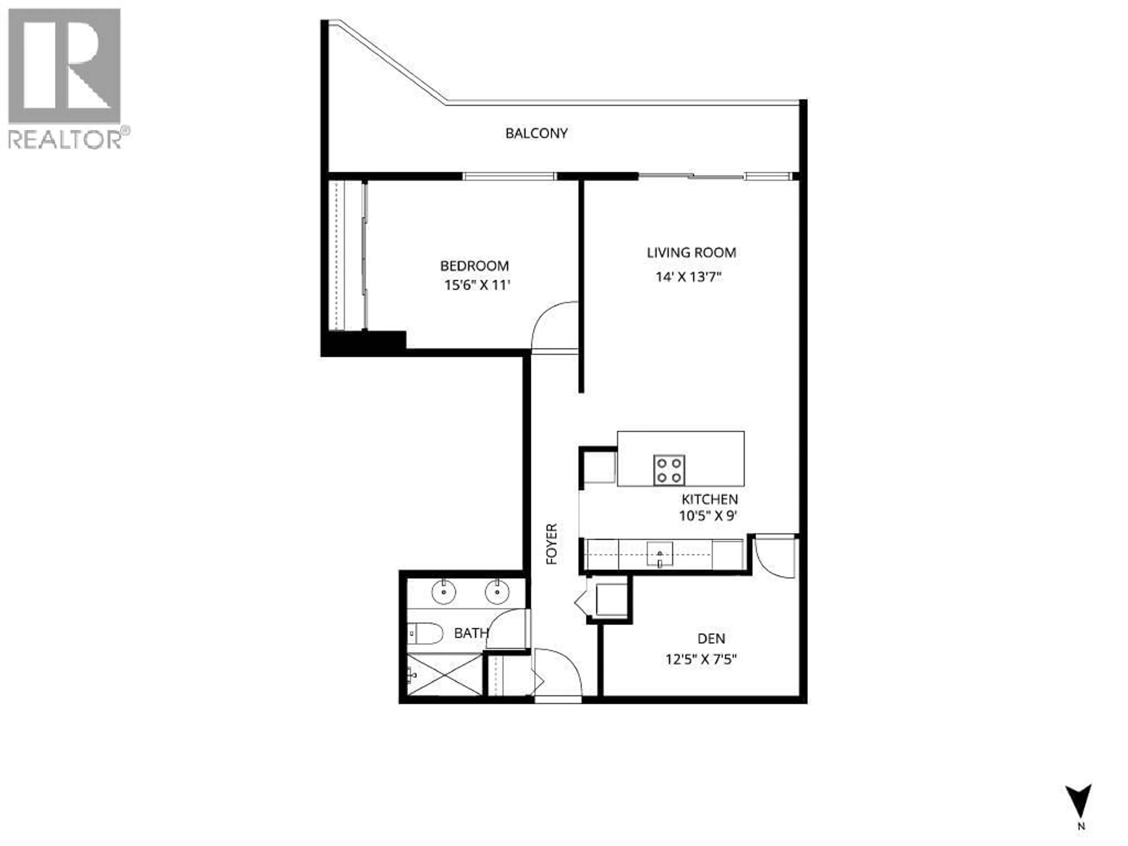 Floor plan for 318 - 1345 15TH AVENUE, Vancouver British Columbia V6H3R3
