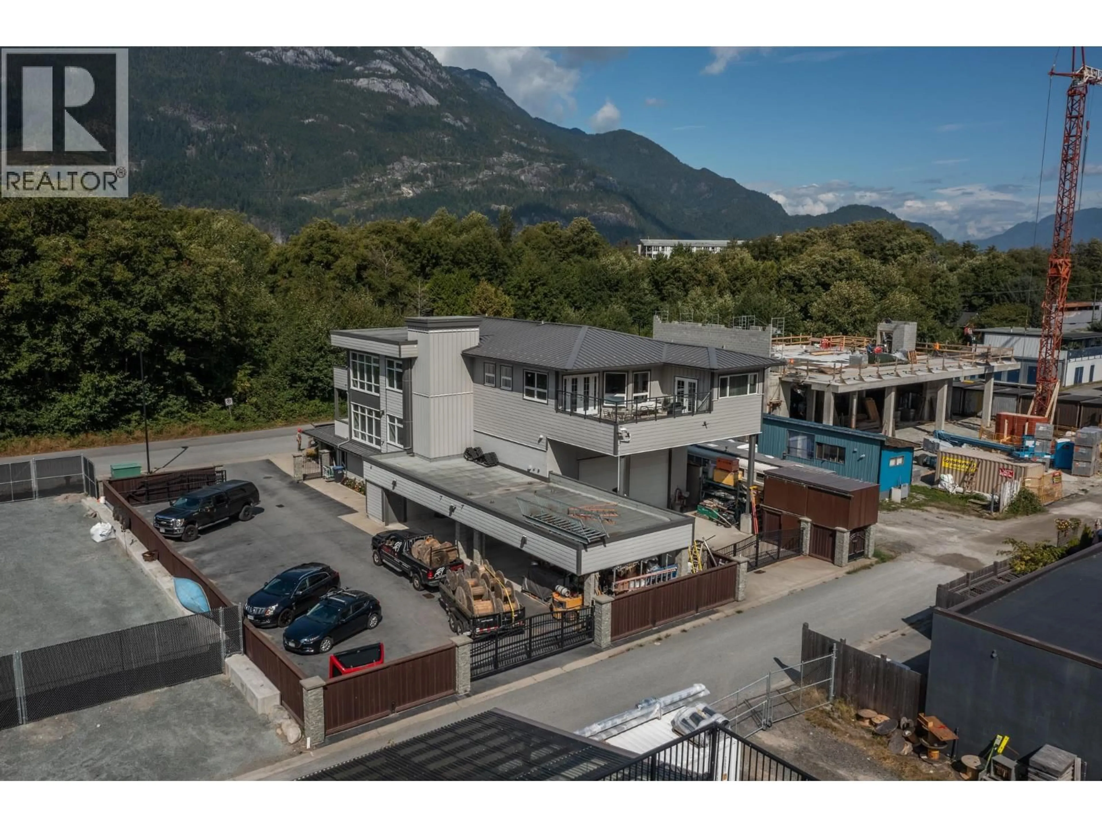 A pic from outside/outdoor area/front of a property/back of a property/a pic from drone, mountain view for 37718 & - 37738 THIRD AVENUE, Squamish British Columbia V8B1C3