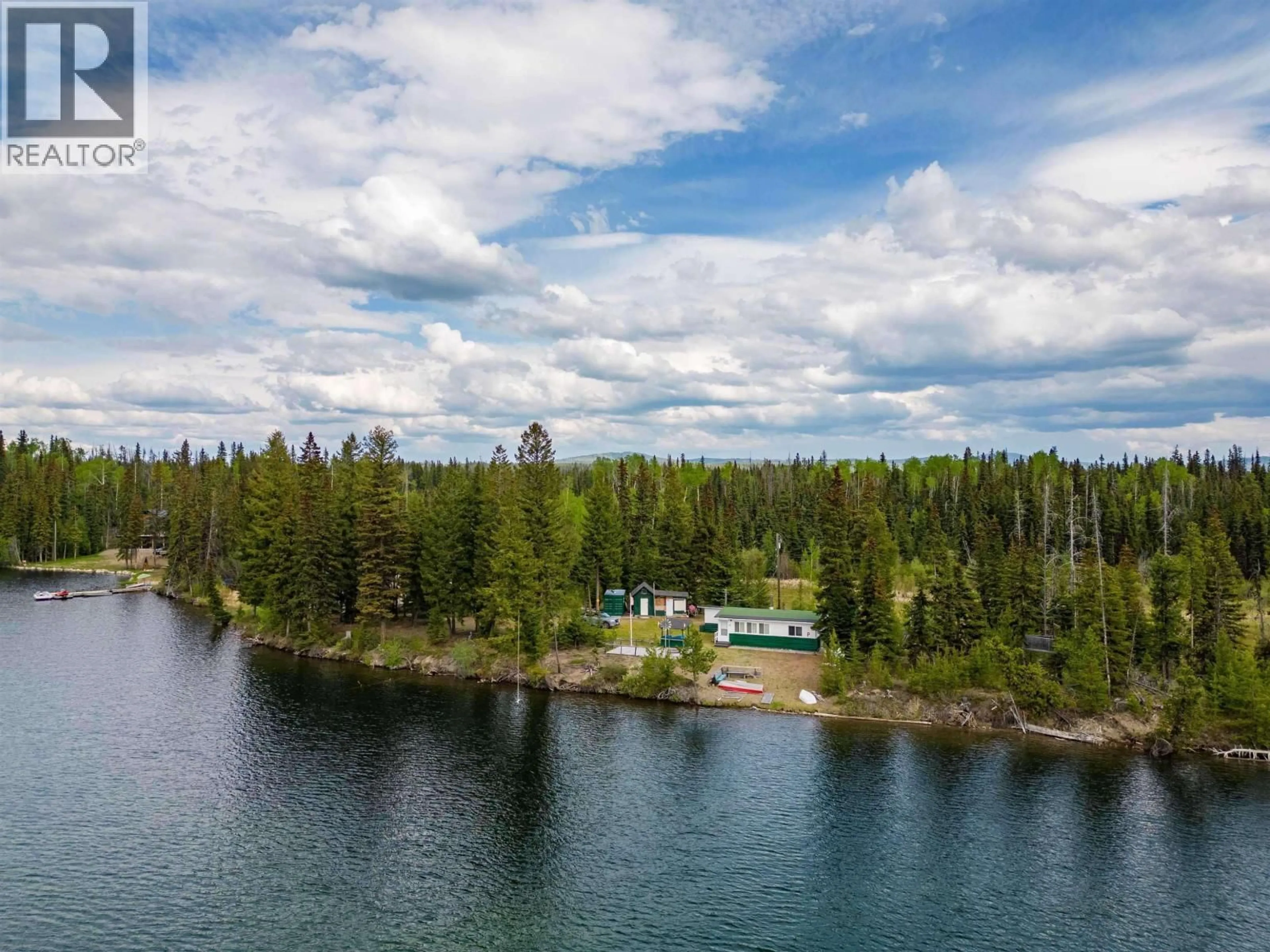 A pic from outside/outdoor area/front of a property/back of a property/a pic from drone, water/lake/river/ocean view for 2522 SPOUT LAKE ROAD, Lac La Hache British Columbia V0K1T0