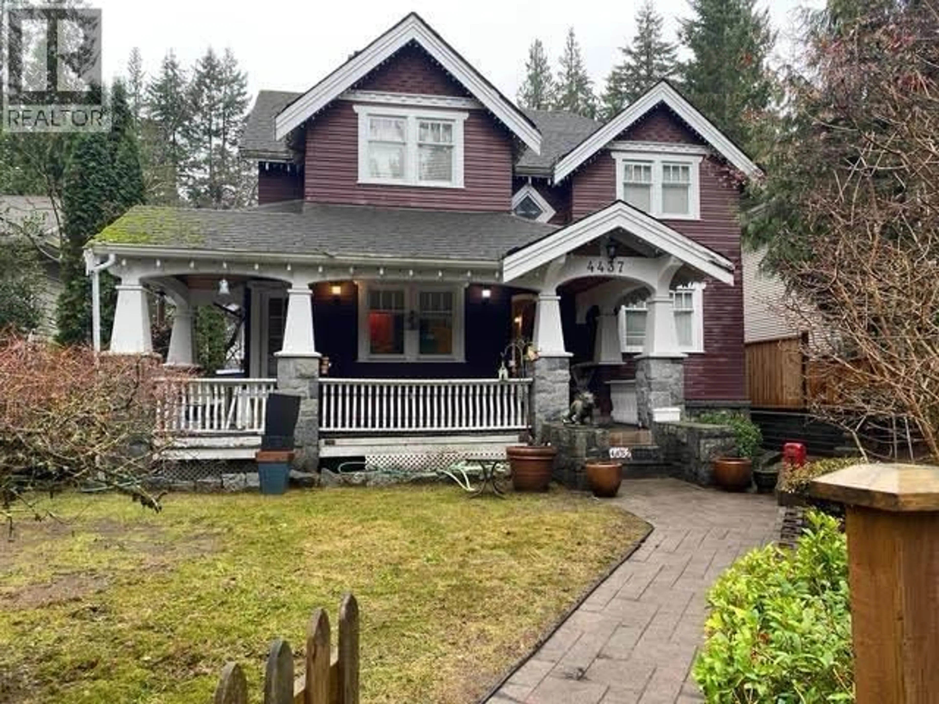 Home with vinyl exterior material, street for 4437 UNDERWOOD AVENUE, North Vancouver British Columbia V7K2S1