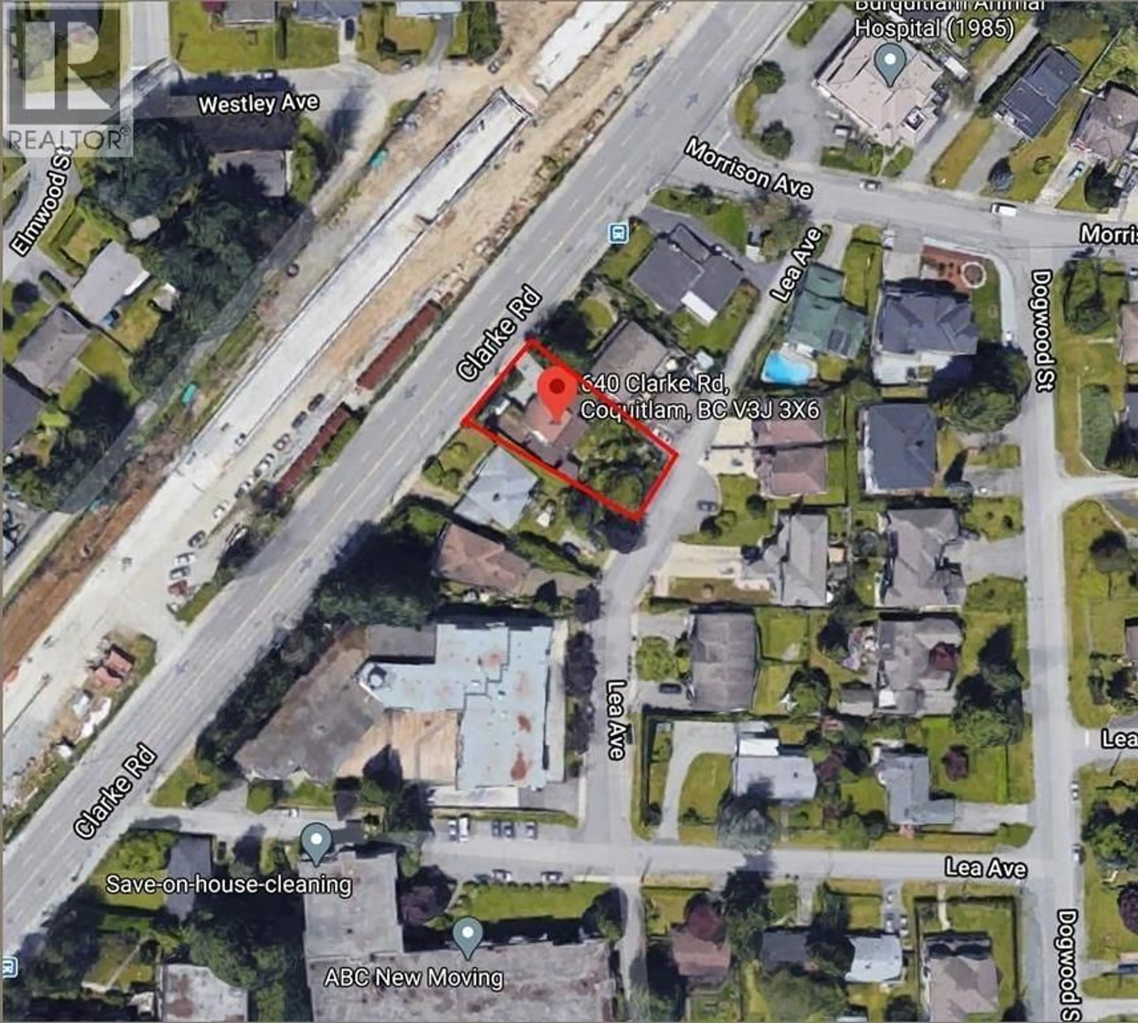 Picture of a map for 640 CLARKE DRIVE, Coquitlam British Columbia V3J3X6