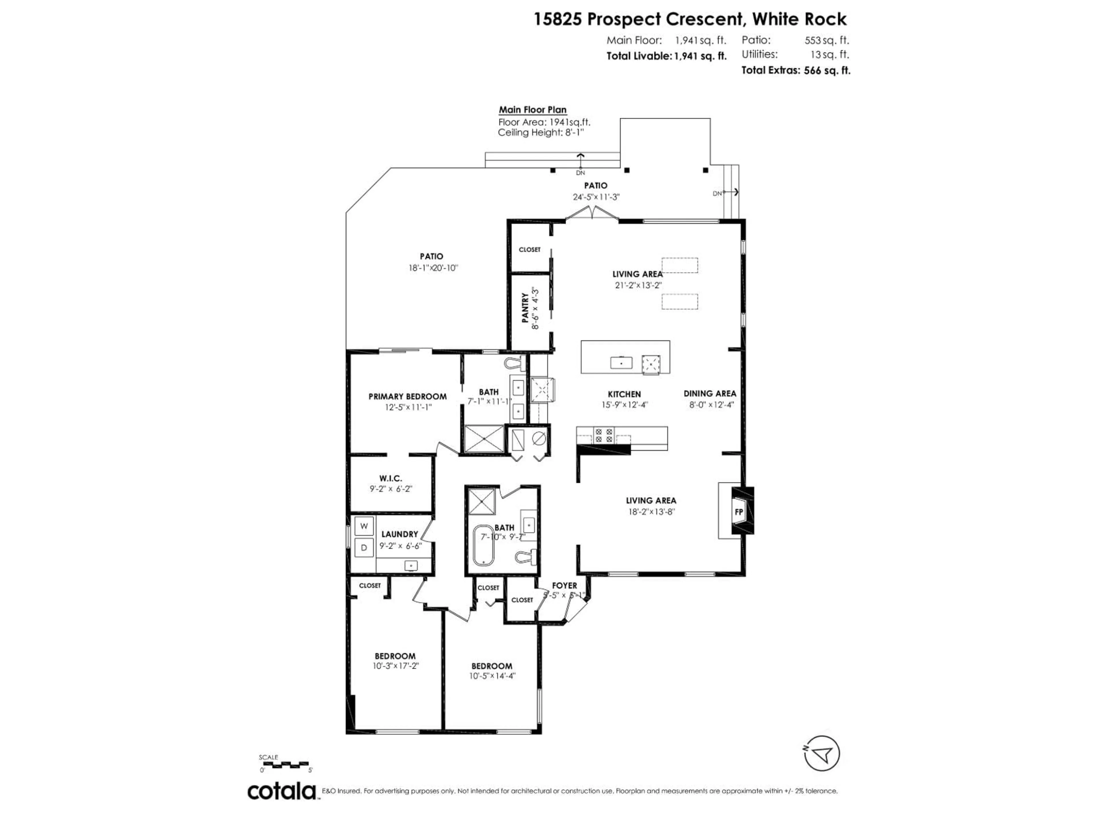 Floor plan for 15825 PROSPECT CRESCENT, White Rock British Columbia V4B2C3