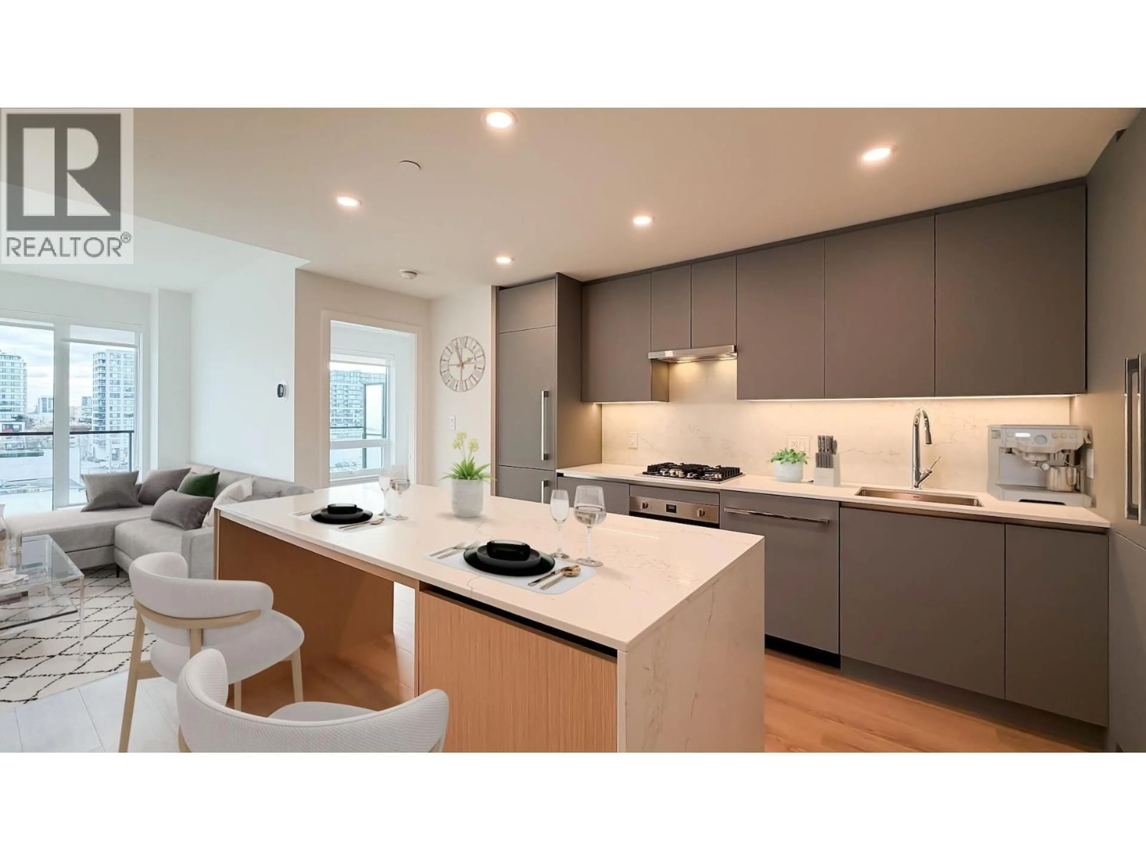 Open concept kitchen, unknown for 708 - 7977 LANSDOWNE ROAD, Richmond British Columbia V6X0X7