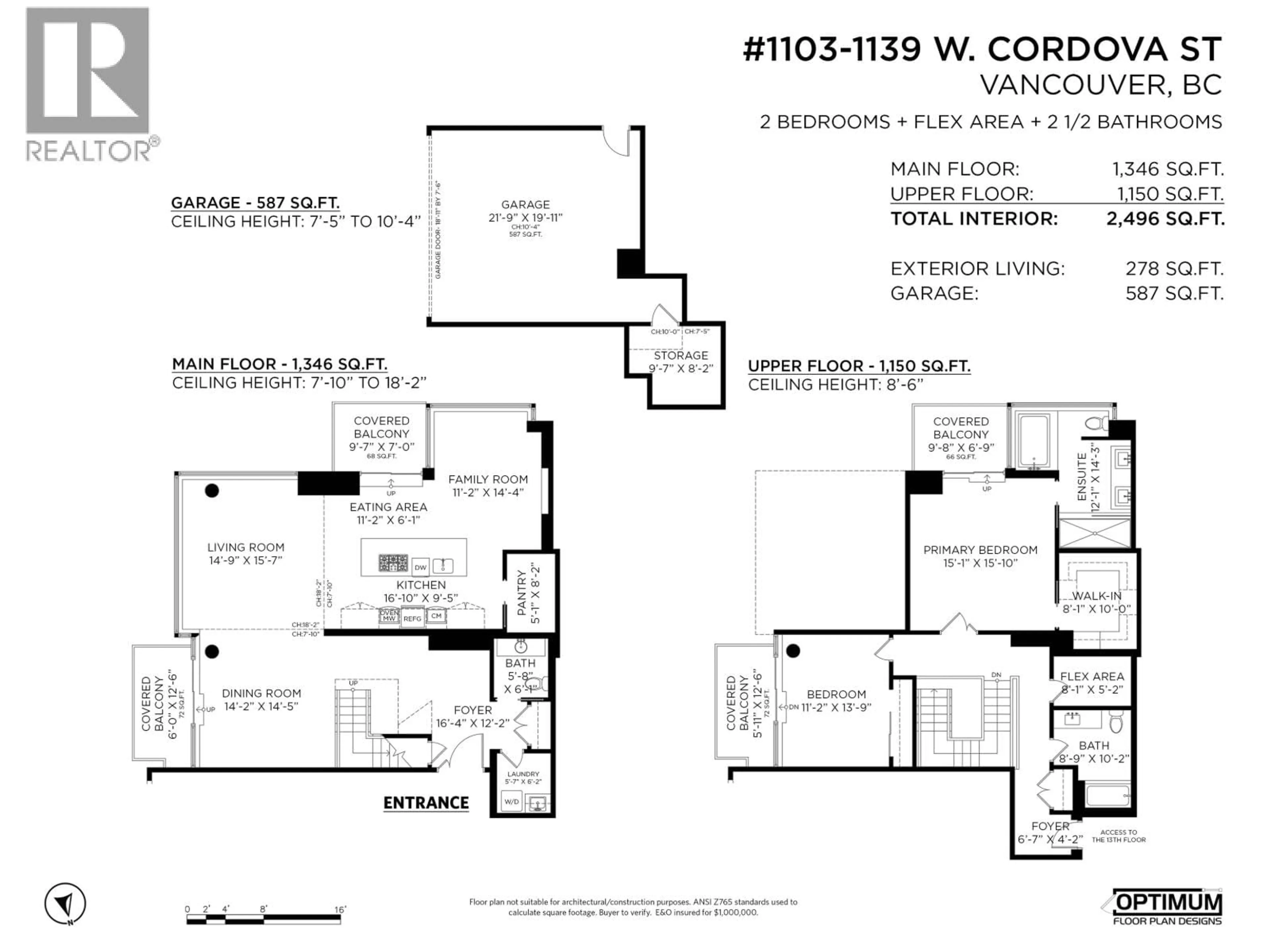 Floor plan for 1103 - 1139 CORDOVA STREET, Vancouver British Columbia V6C0A2
